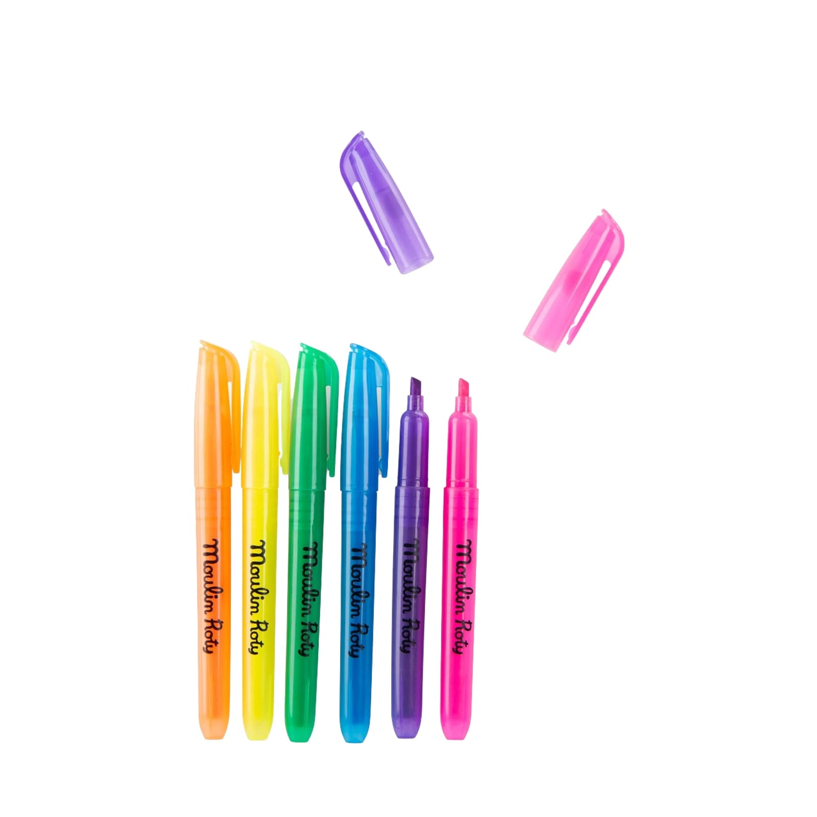 6 Felt Tip Pens - Neon