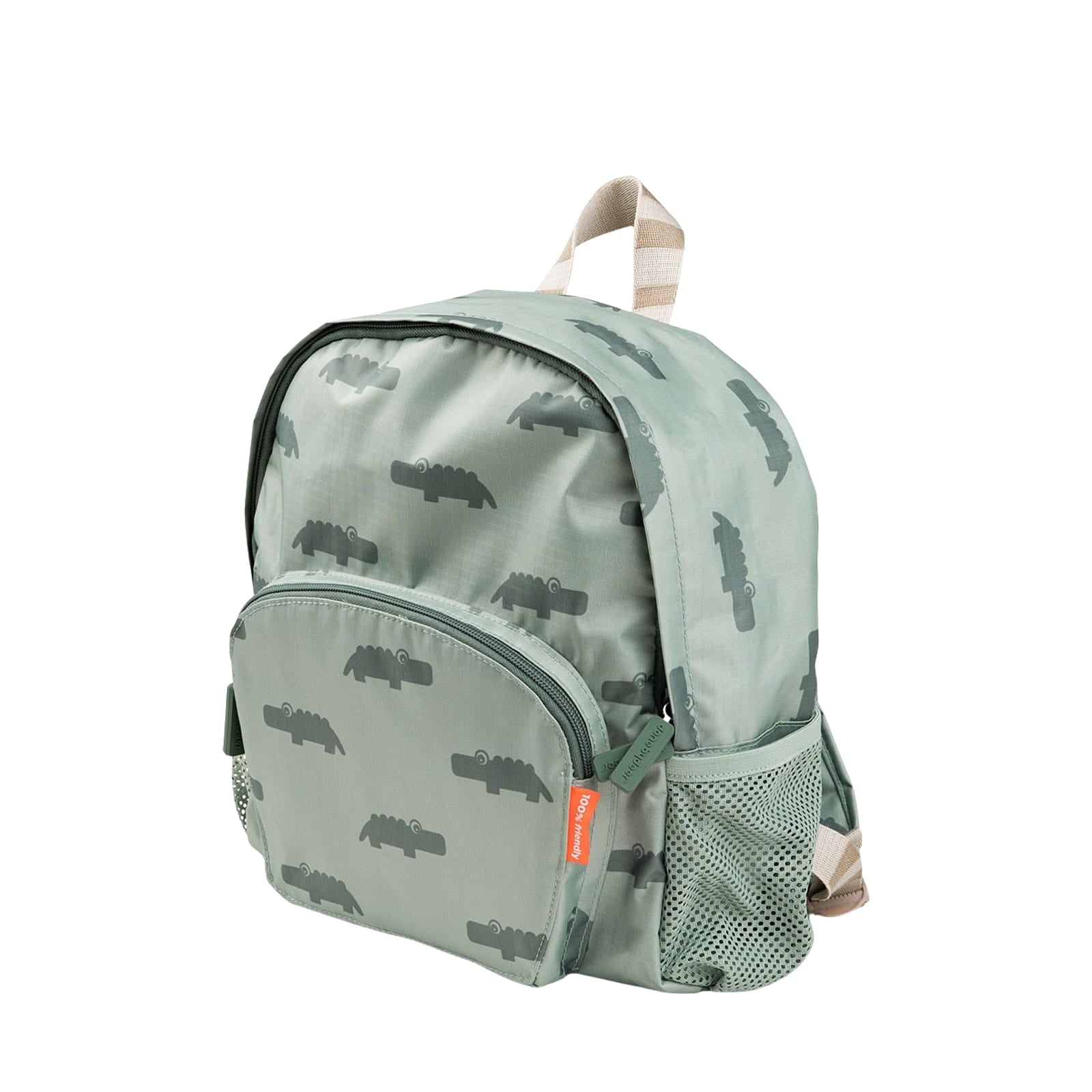 Kids Backpack - Croco Green