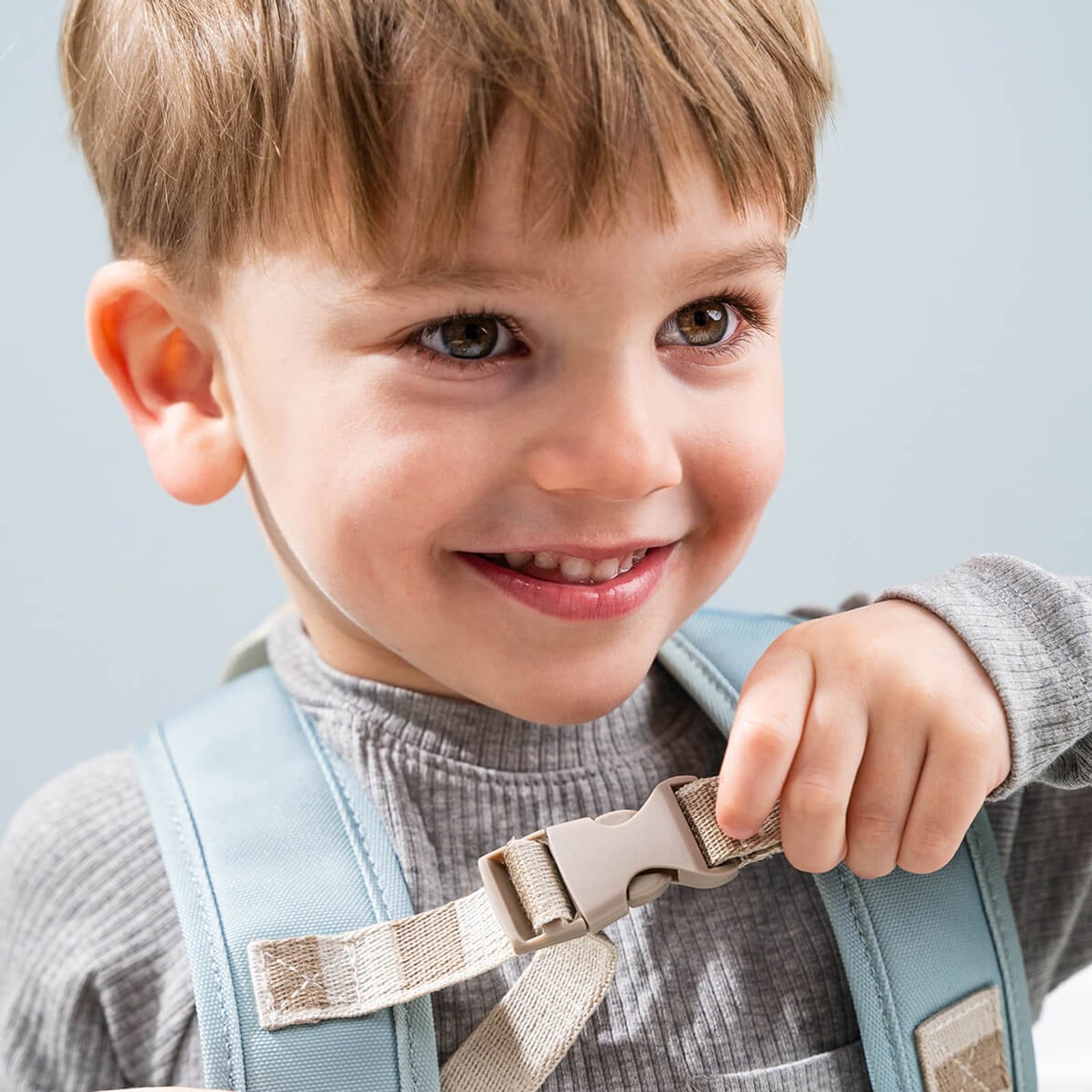 Kids Canvas Backpack - Elphee Blue