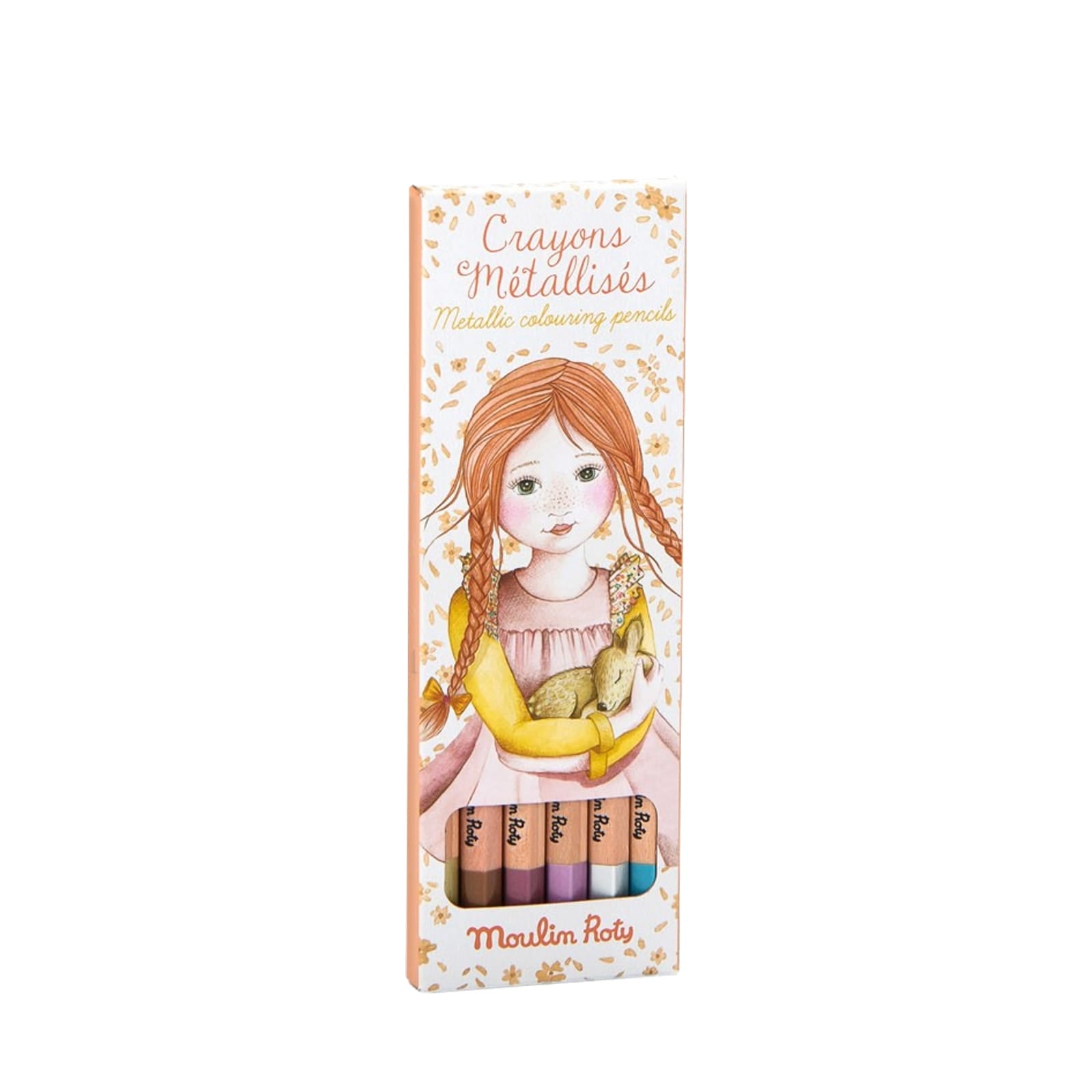 6 Metallic Colouring Pencils