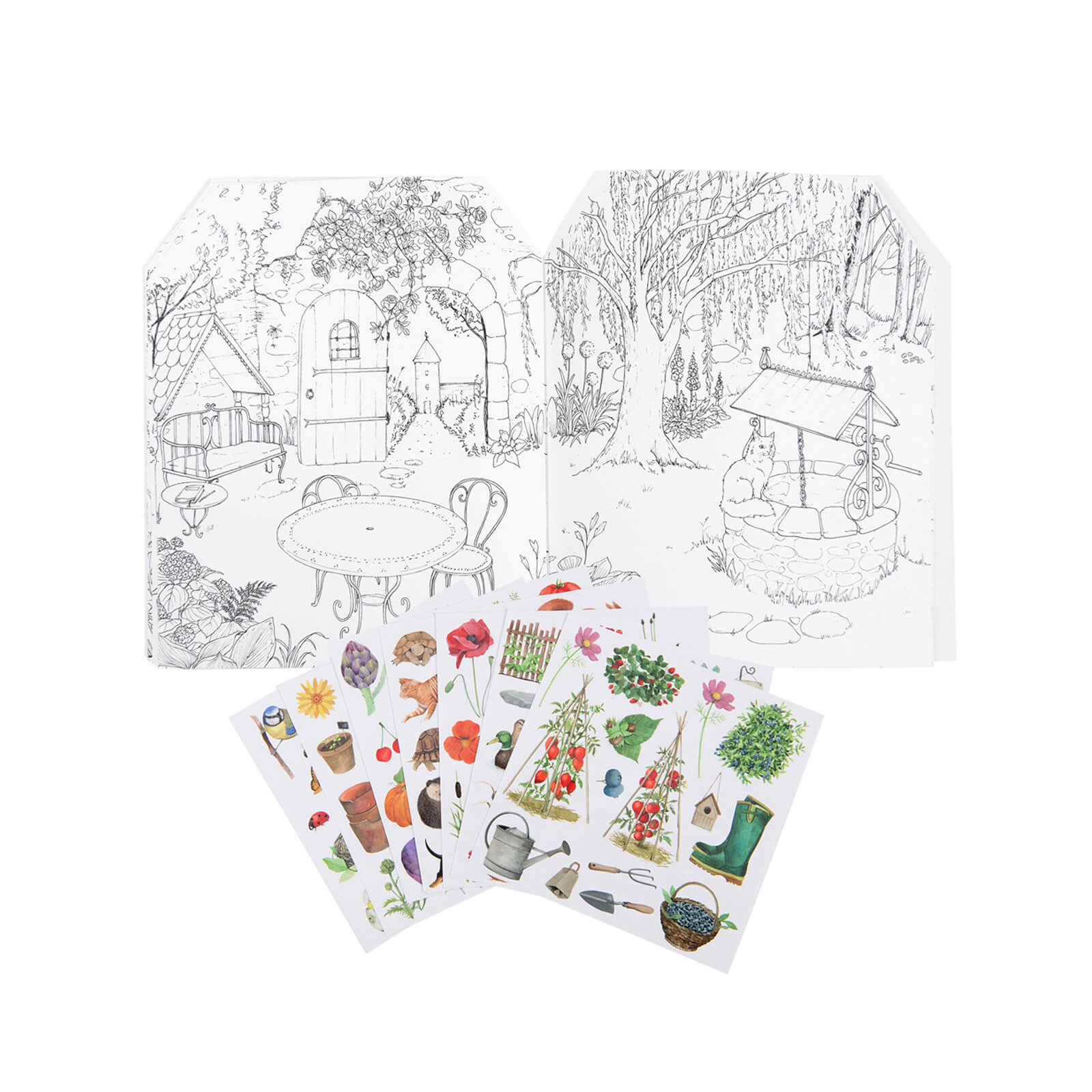 Colouring Book and 120 Stickers - The Gardener