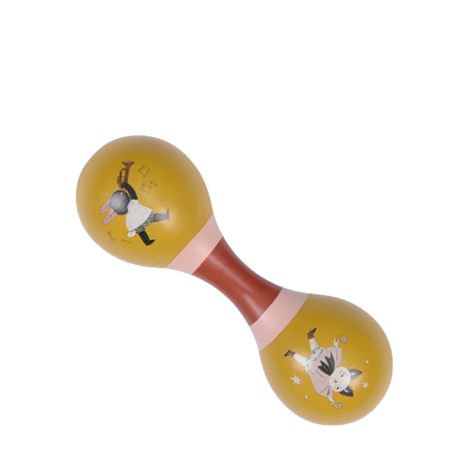 Ochre Double Ended Maracas
