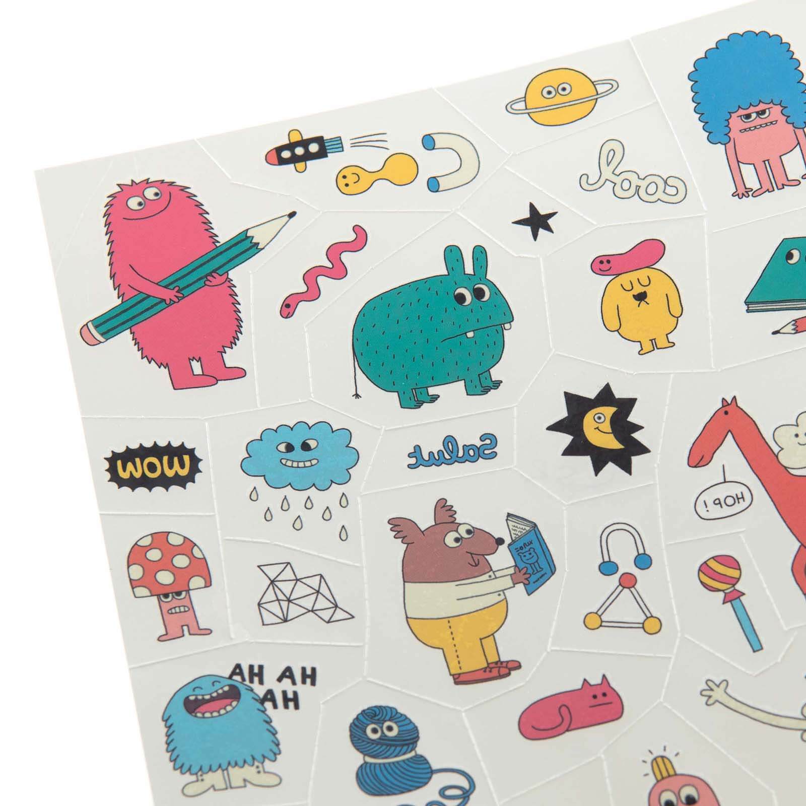 Temporary Tattoos - Funny Characters