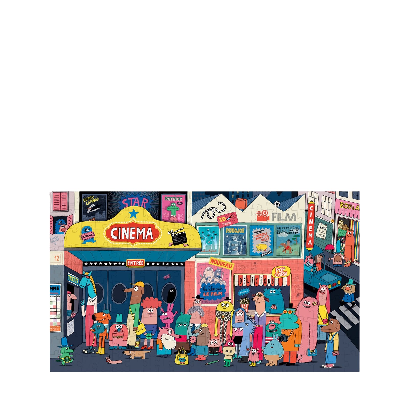 200 Piece Puzzle - The Movies