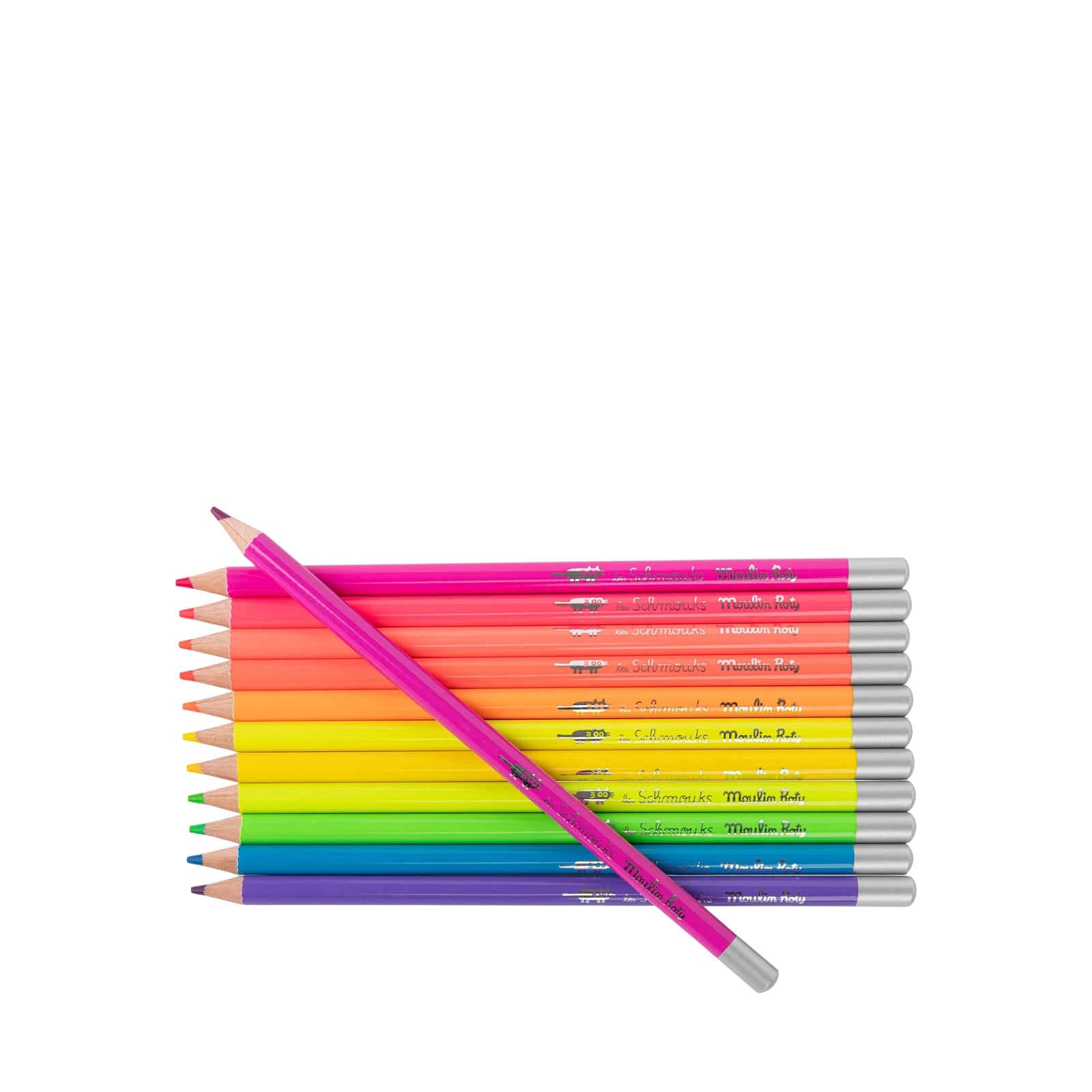 12 Colouring Pencils - Neon