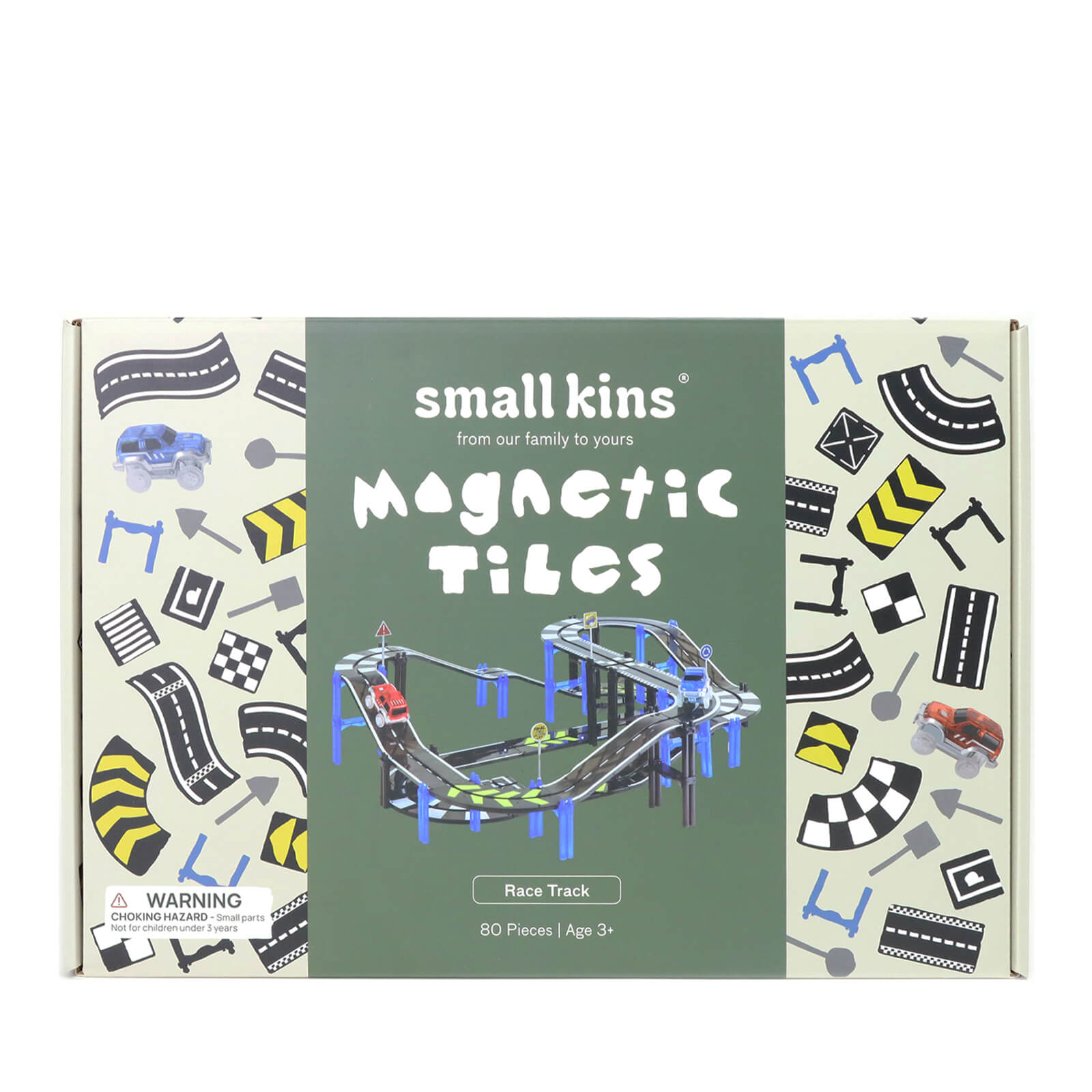 Magnetic Tiles - Race Track 80 Pieces