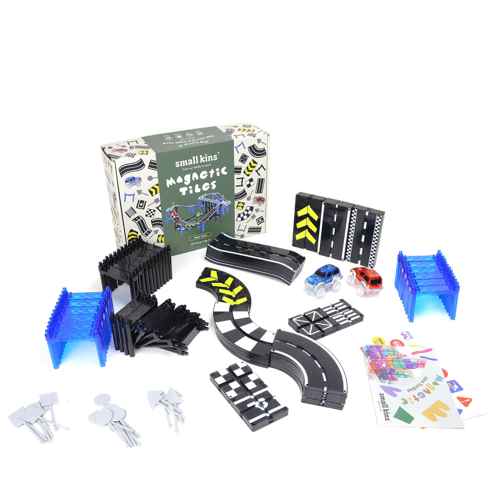 Magnetic Tiles - Race Track 80 Pieces