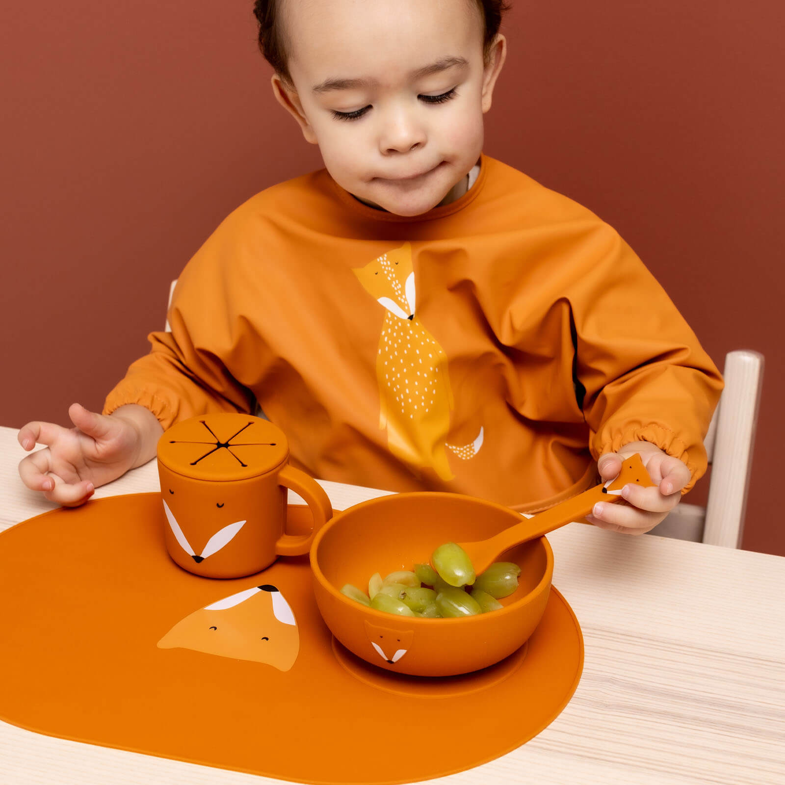 Waterproof Long Sleeve Bib - Mr Fox