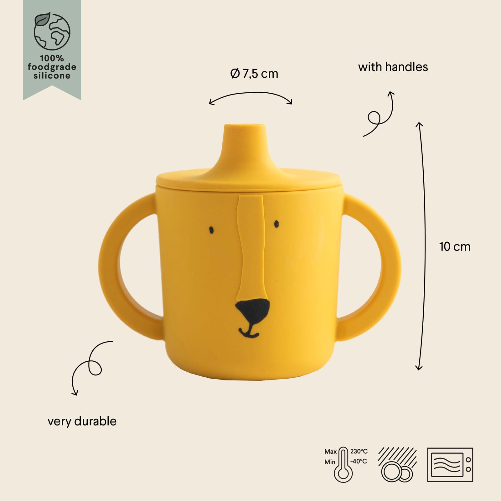 Silicone Sippy Cup - Mr Lion