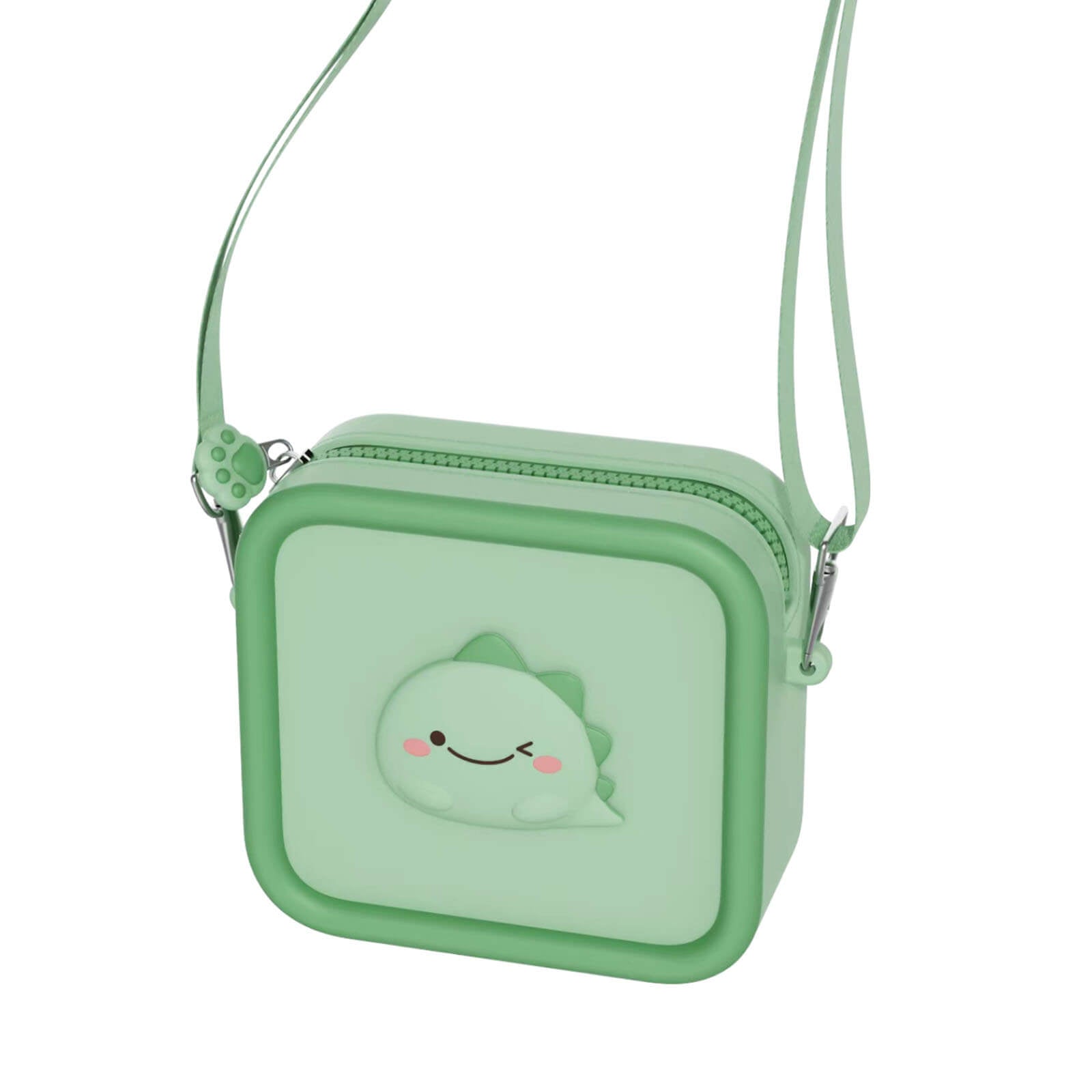 Silicone Bag - Dino Green