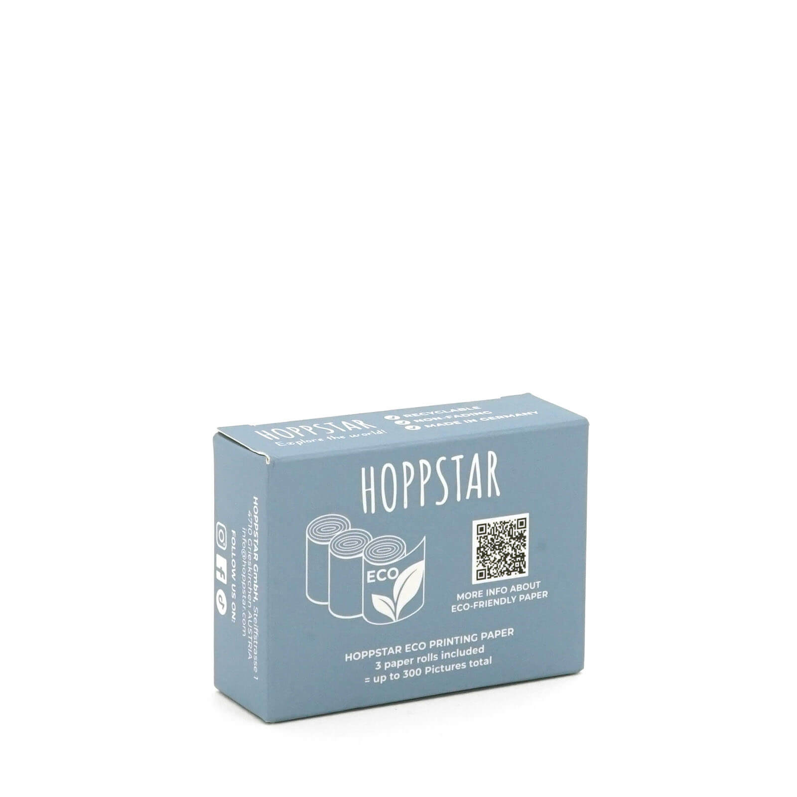3 Eco Paper Rolls Refills - Light Blue