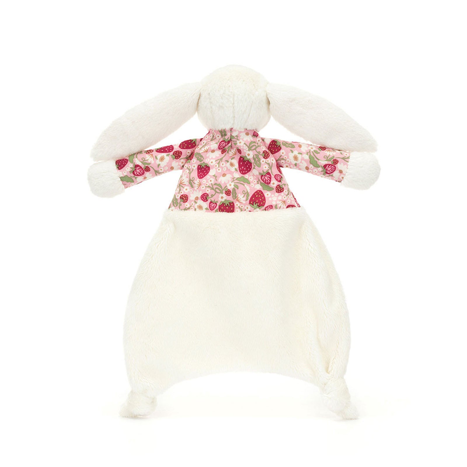 Cream Blossom Bunny Comforter - Berry