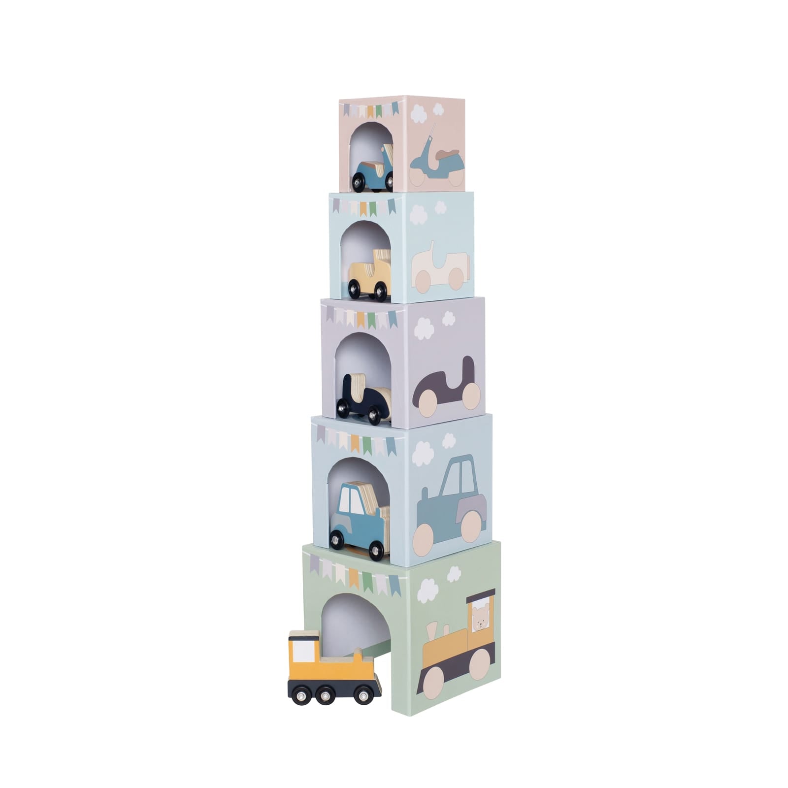 Stacking Cubes and Vehicles