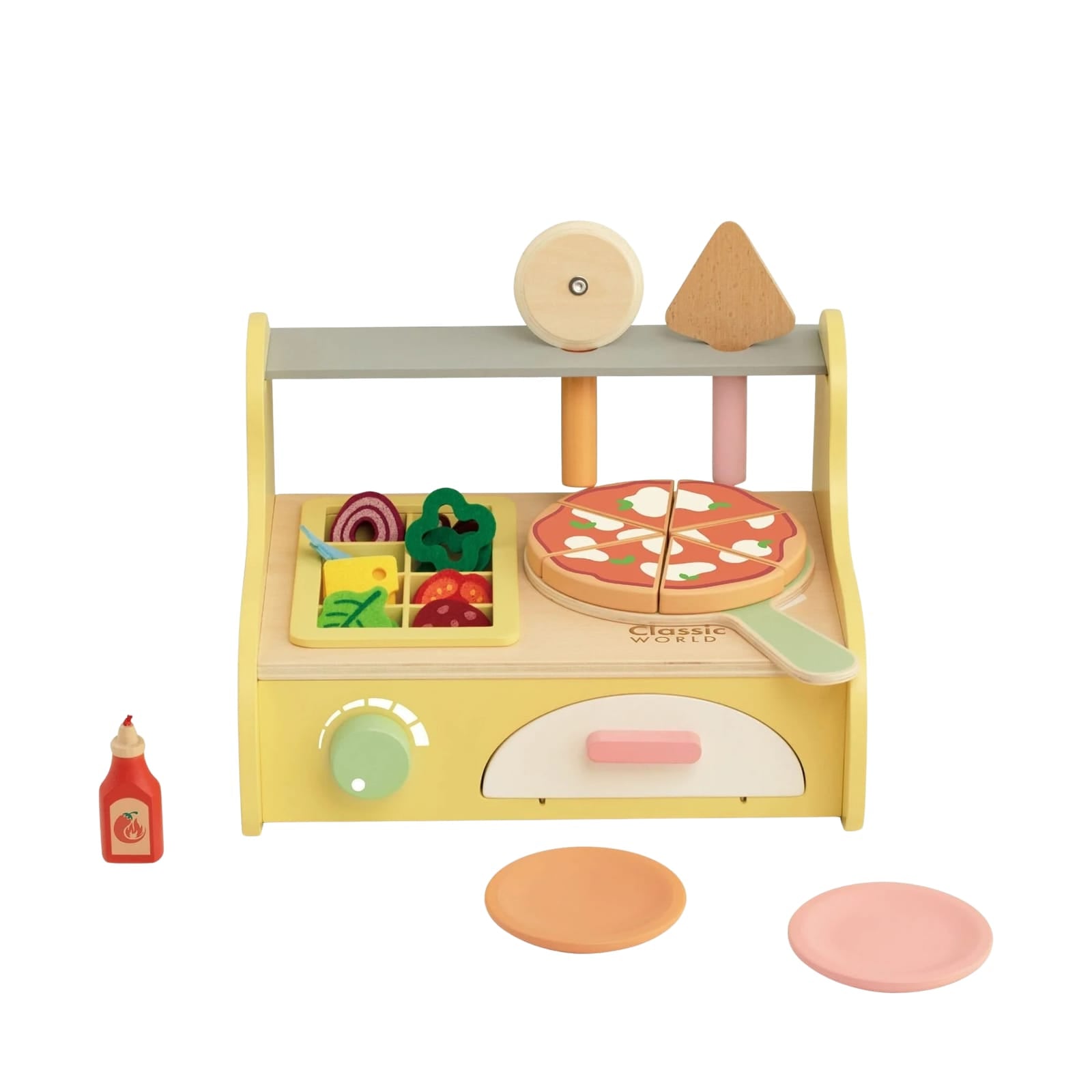 Wooden Pizza Oven Play Set