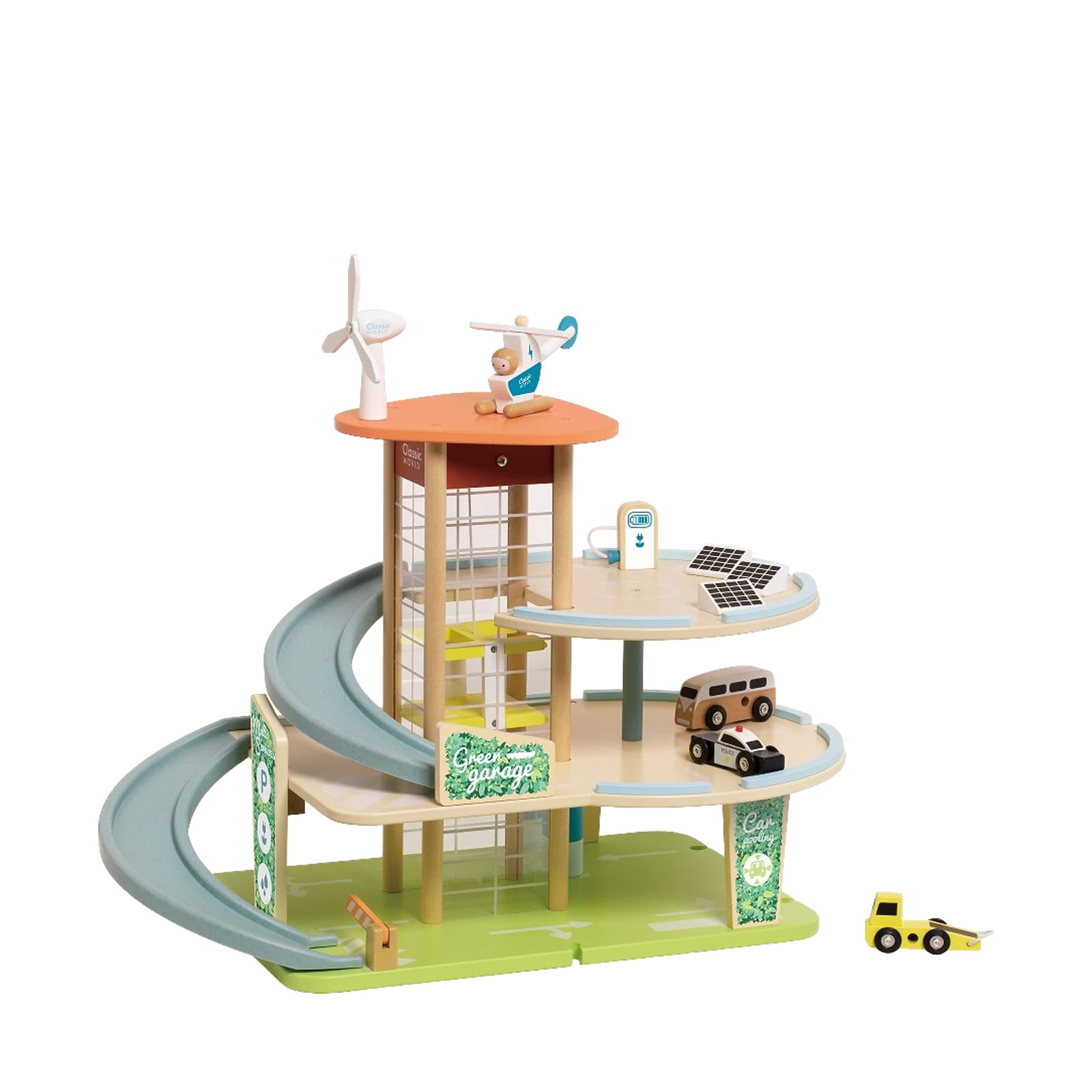 Green Garage and Accessories - 19 Pieces