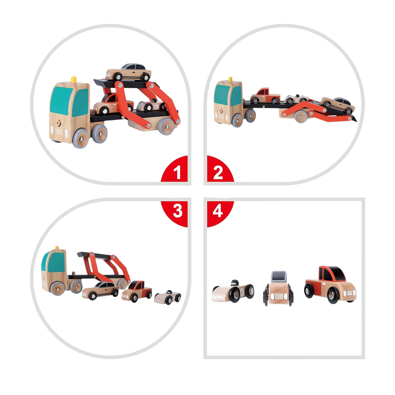Car Transporter and 3 Cars