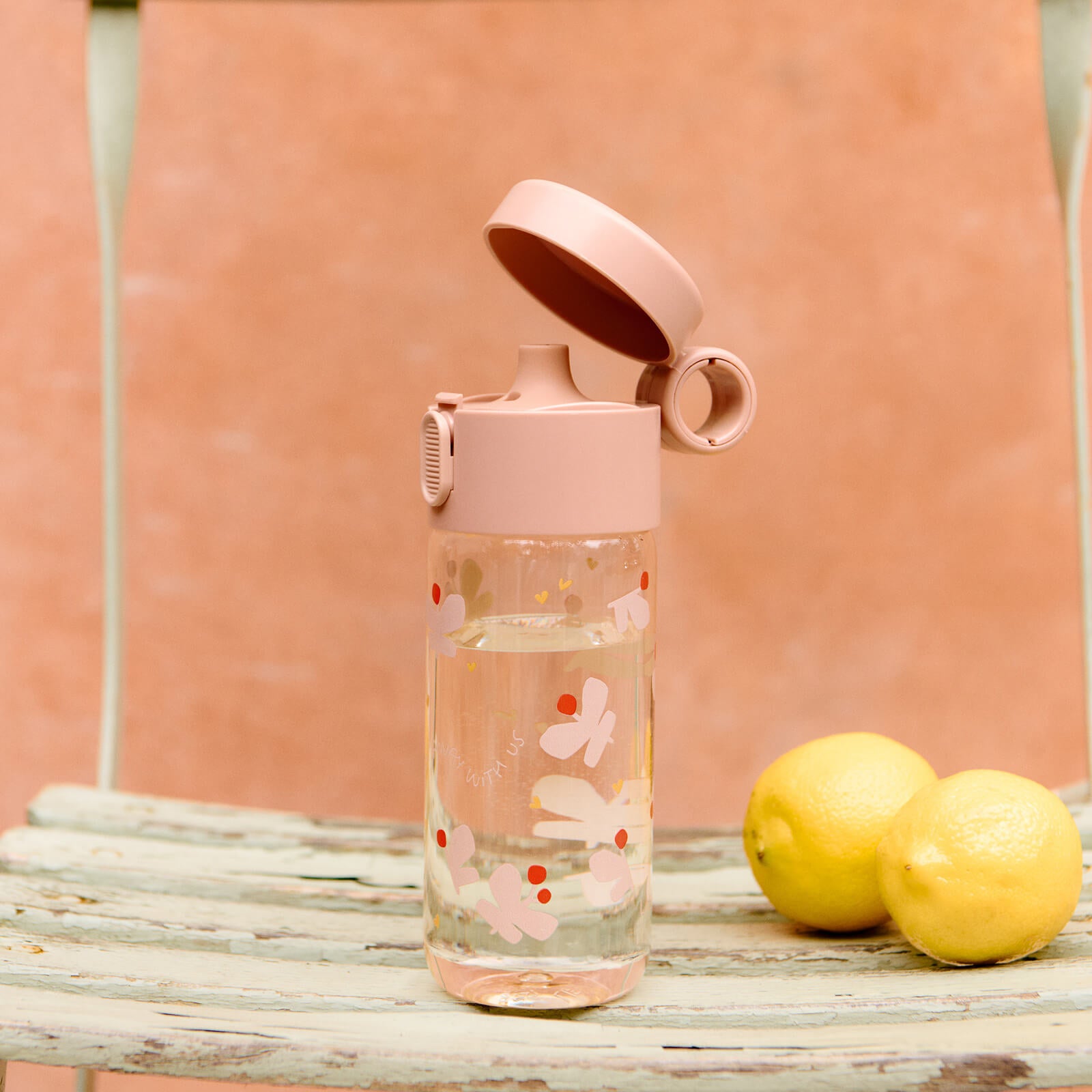 Clemence Tritan Bottle 350ml - Butterfly Apple Blossom