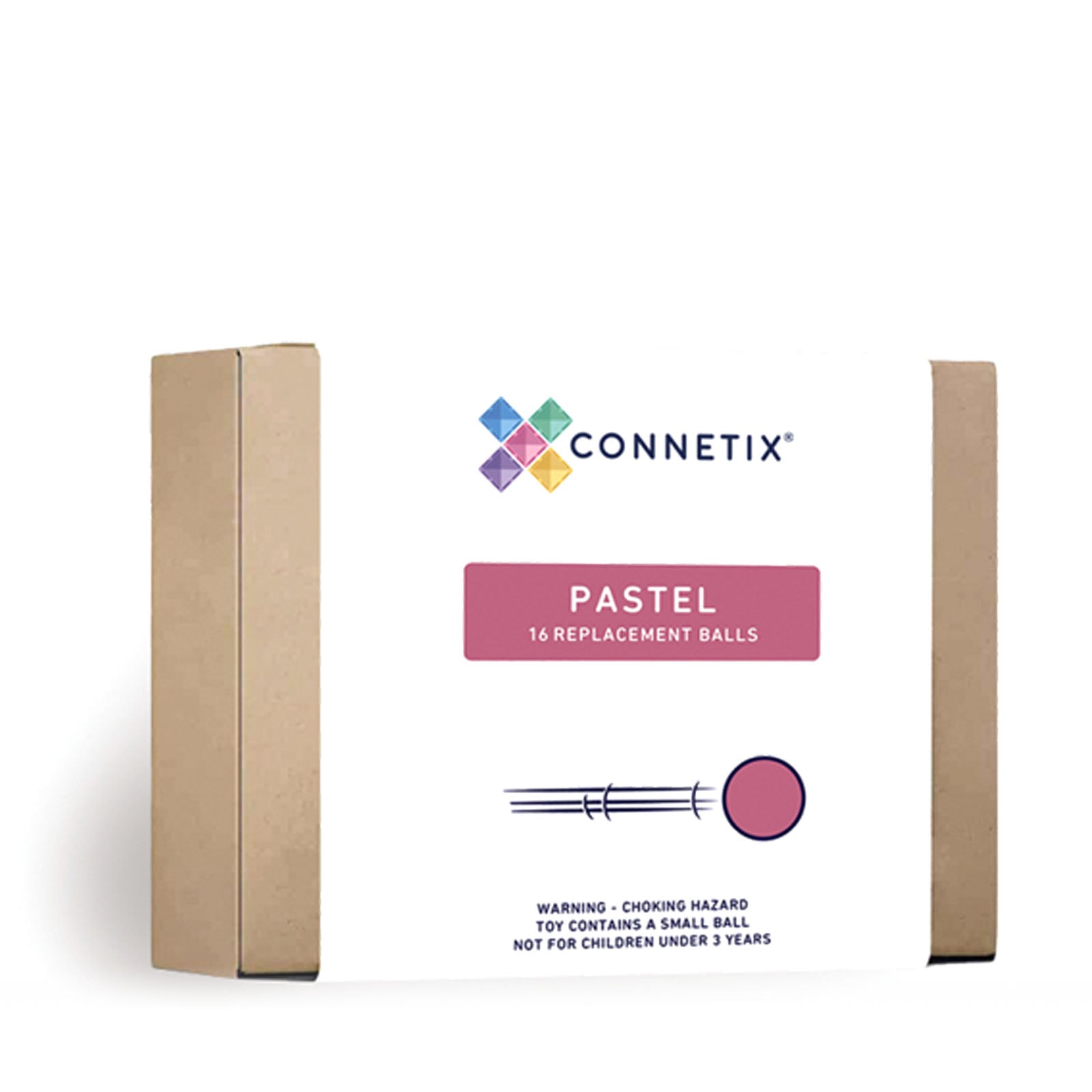 Magnetic Tiles Pastel Ball Pack - 16 Pieces