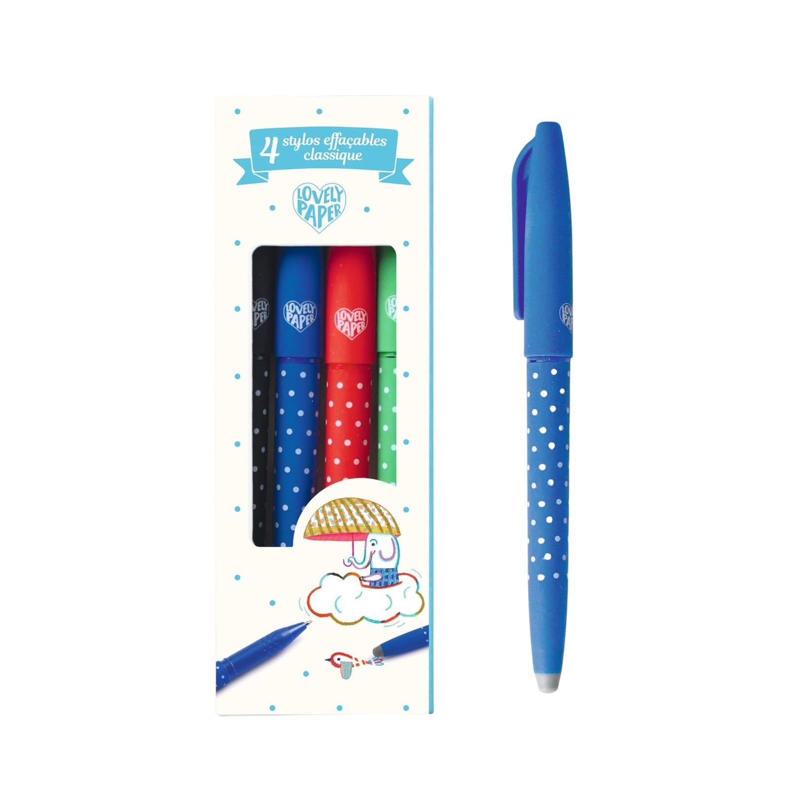 4 Erasable Pens - Classic