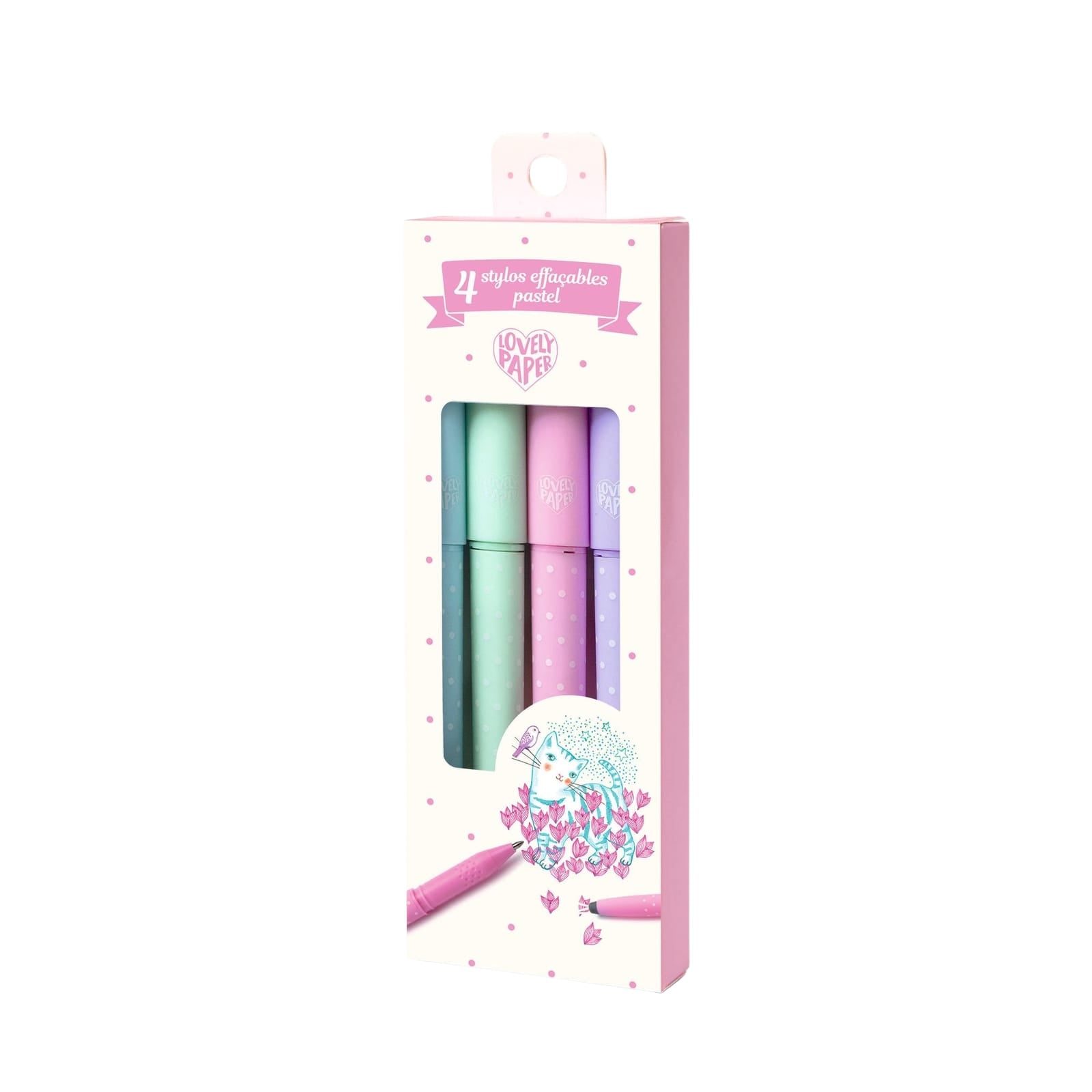 4 Erasable Pens - Pastel