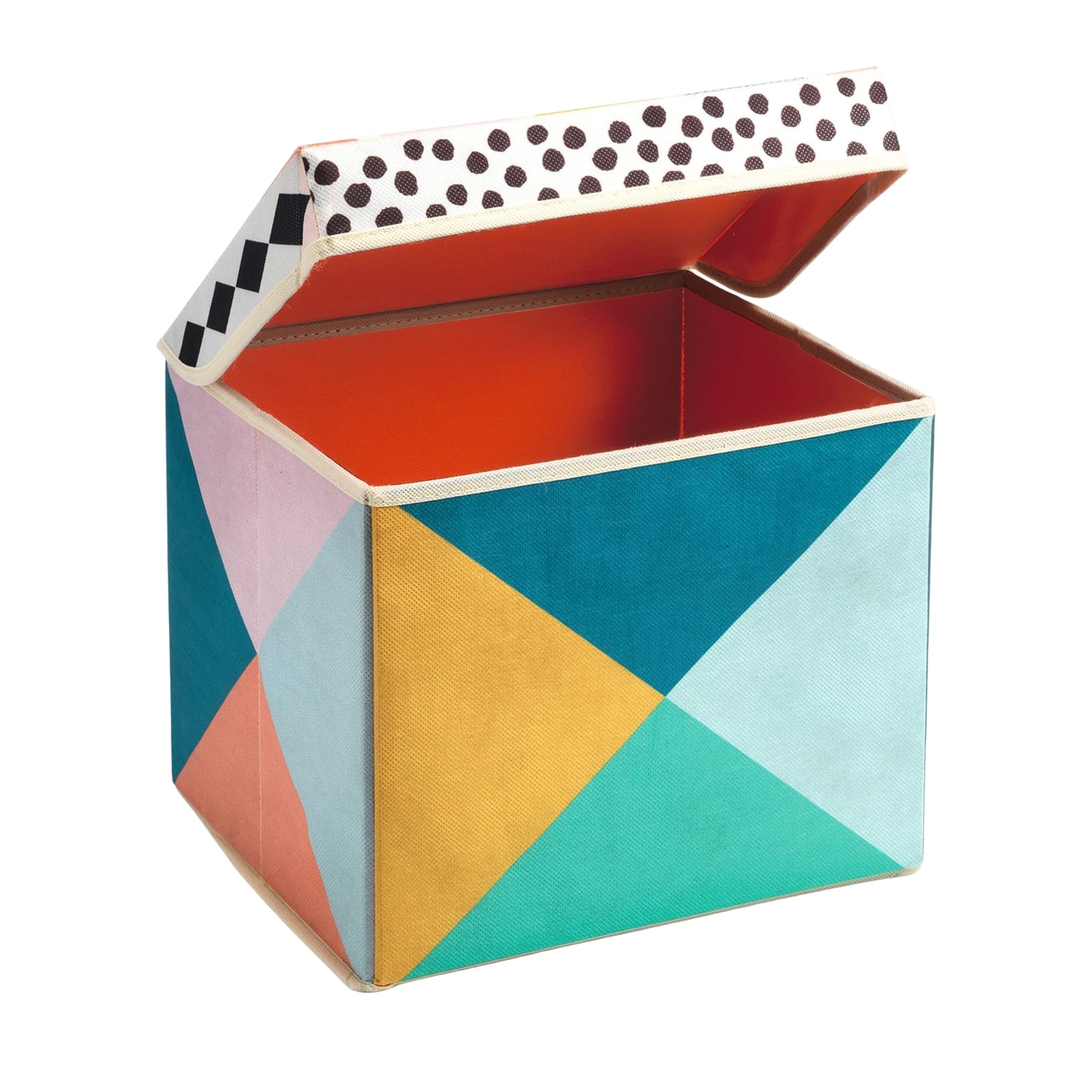 Storage Toy Box - Geometric Colours