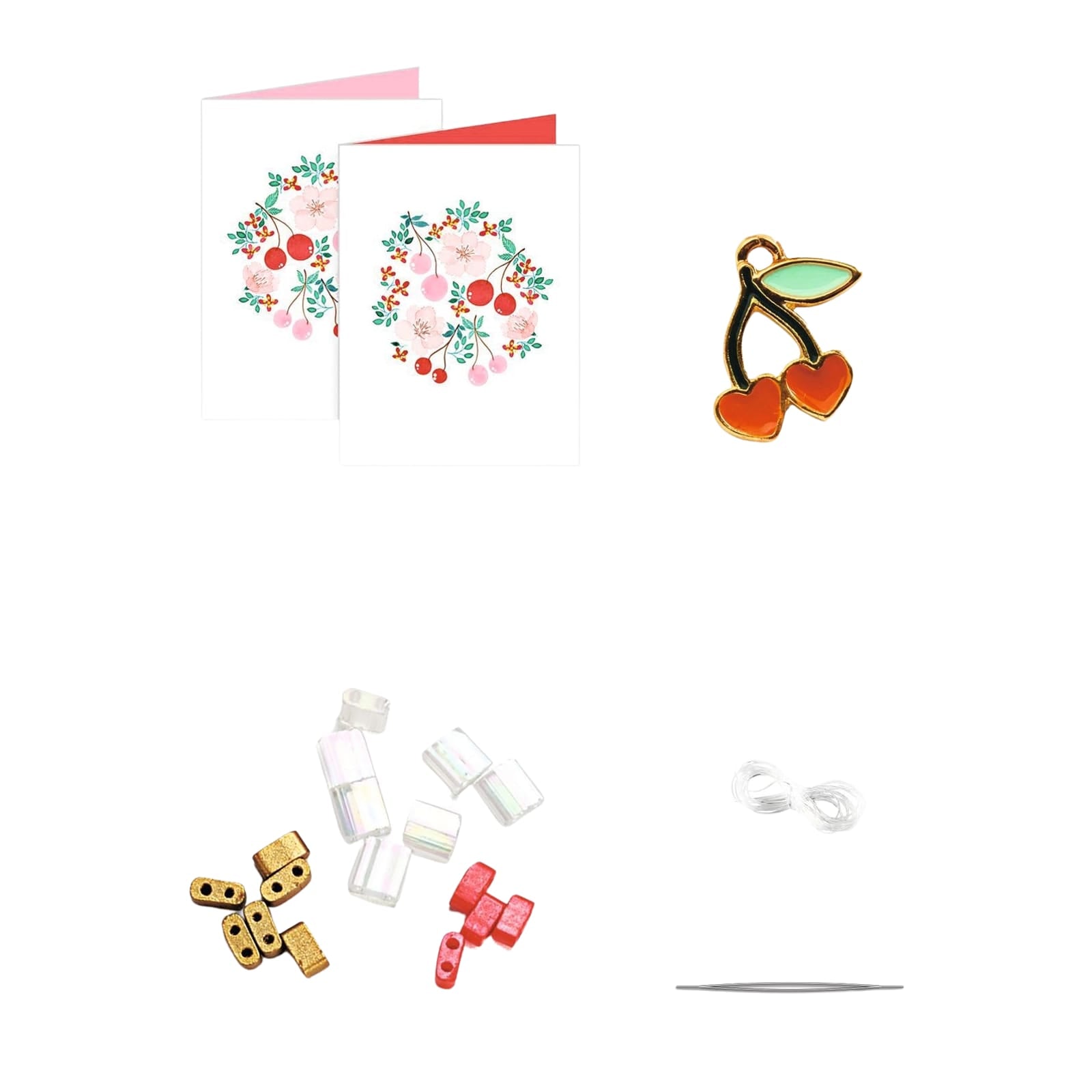 Jewellery Craft Set - Cherries Bracelets