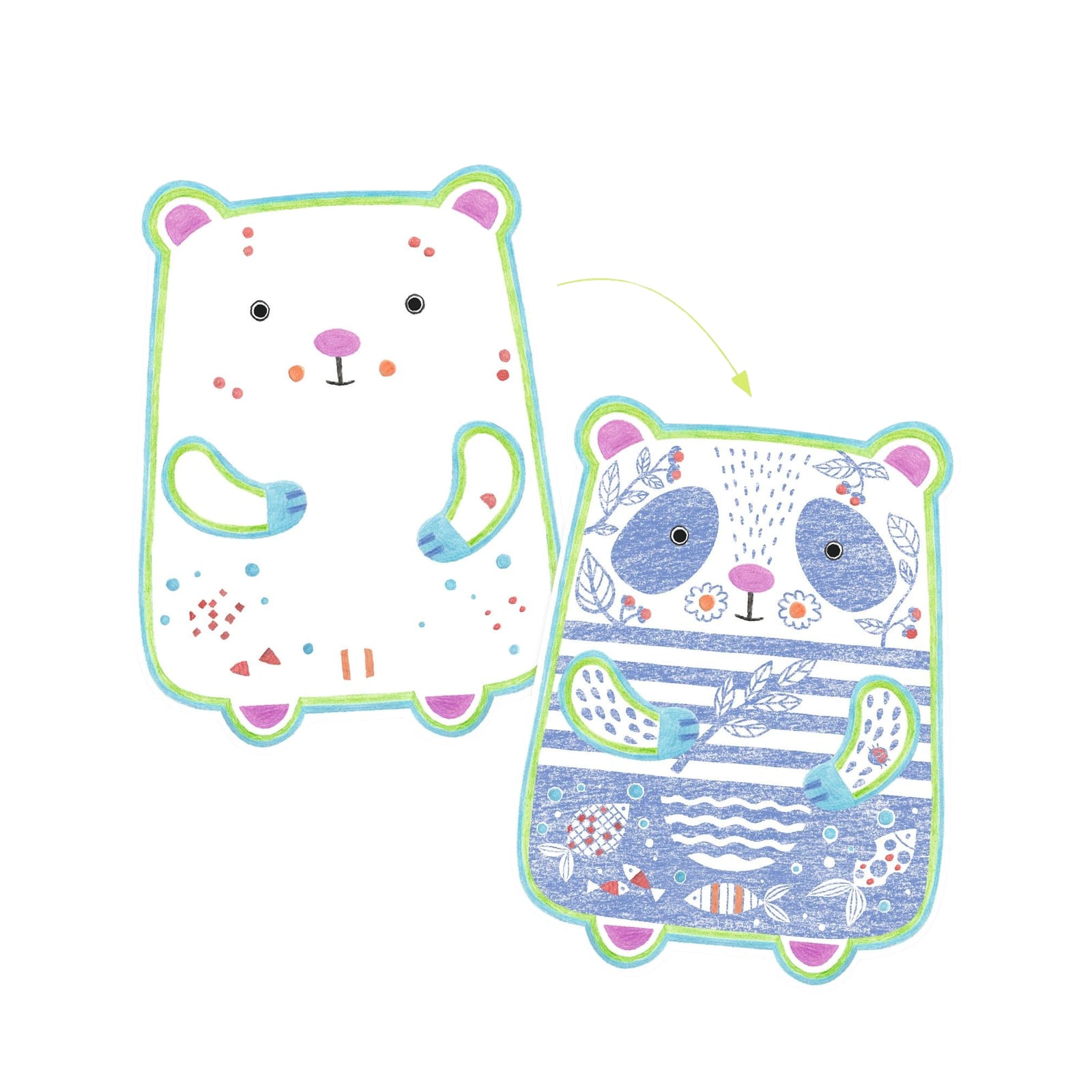 Colouring Craft Set - Wild Animals