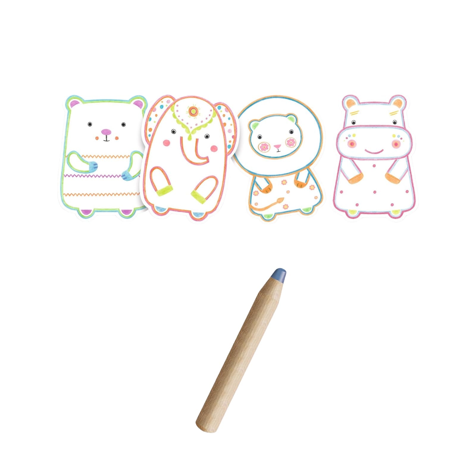 Colouring Craft Set - Wild Animals