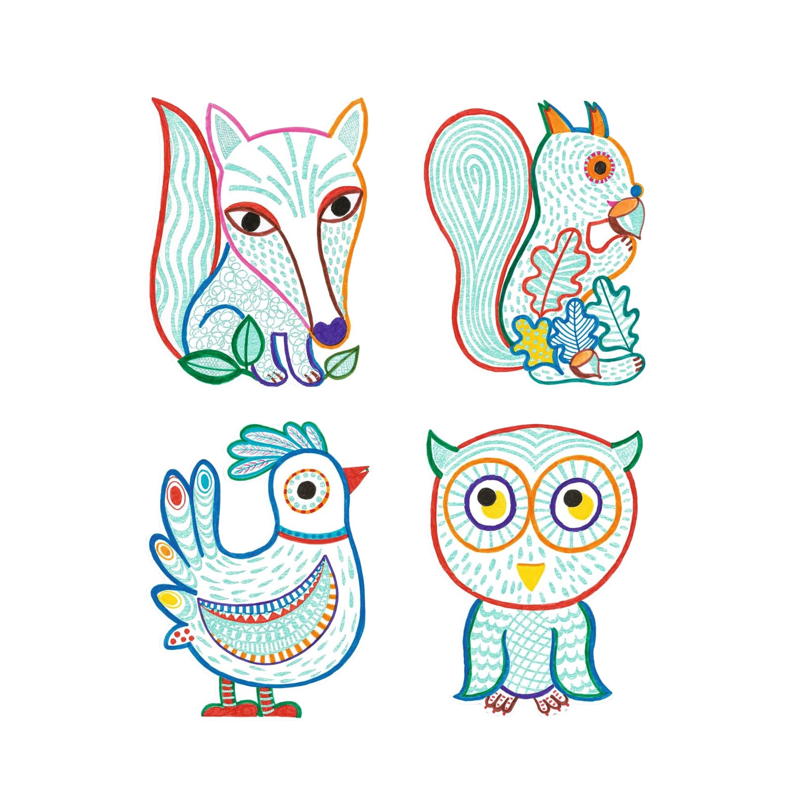 Colouring Craft Set - Forest Friends