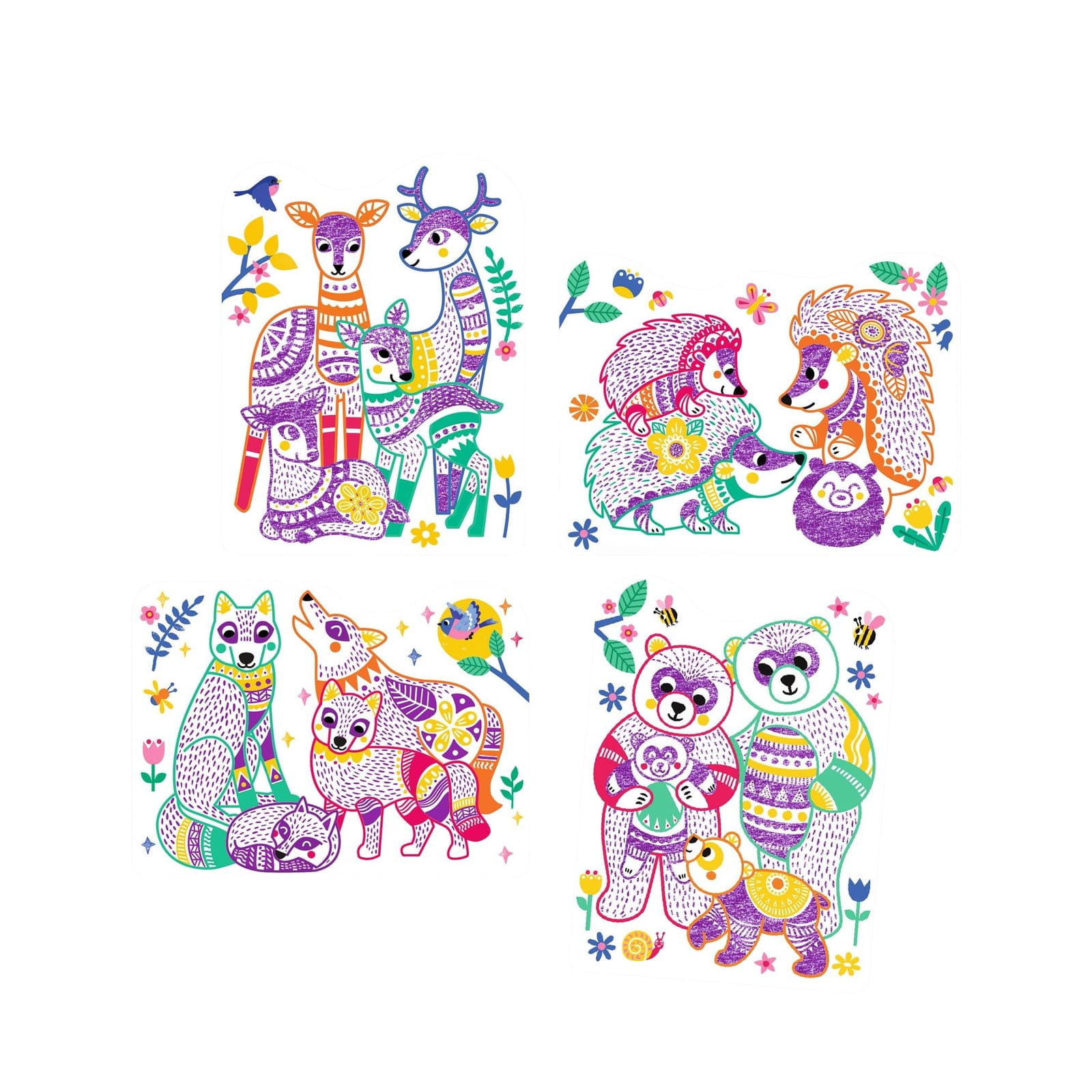 Colouring Craft Set - Forest Families