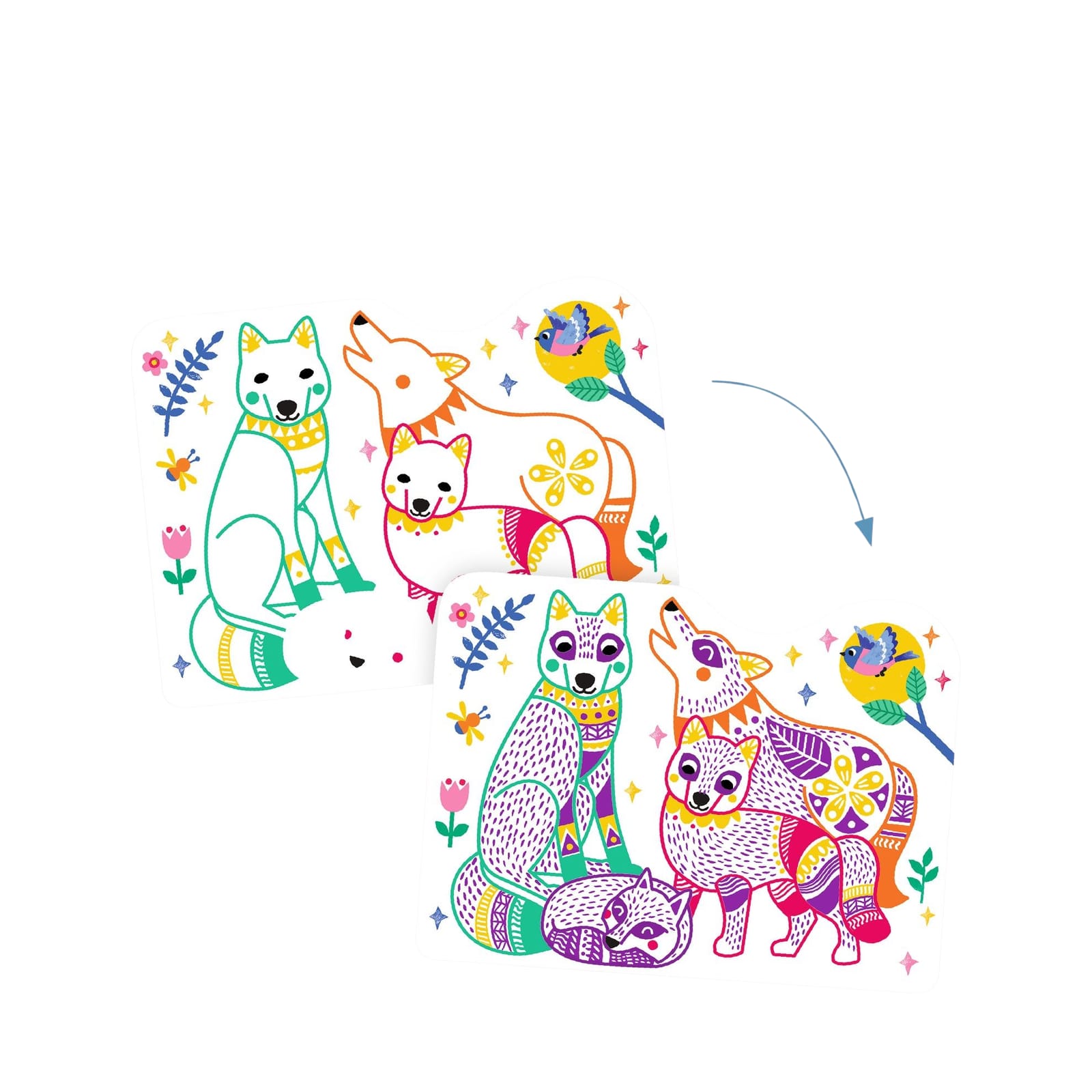 Colouring Craft Set - Forest Families