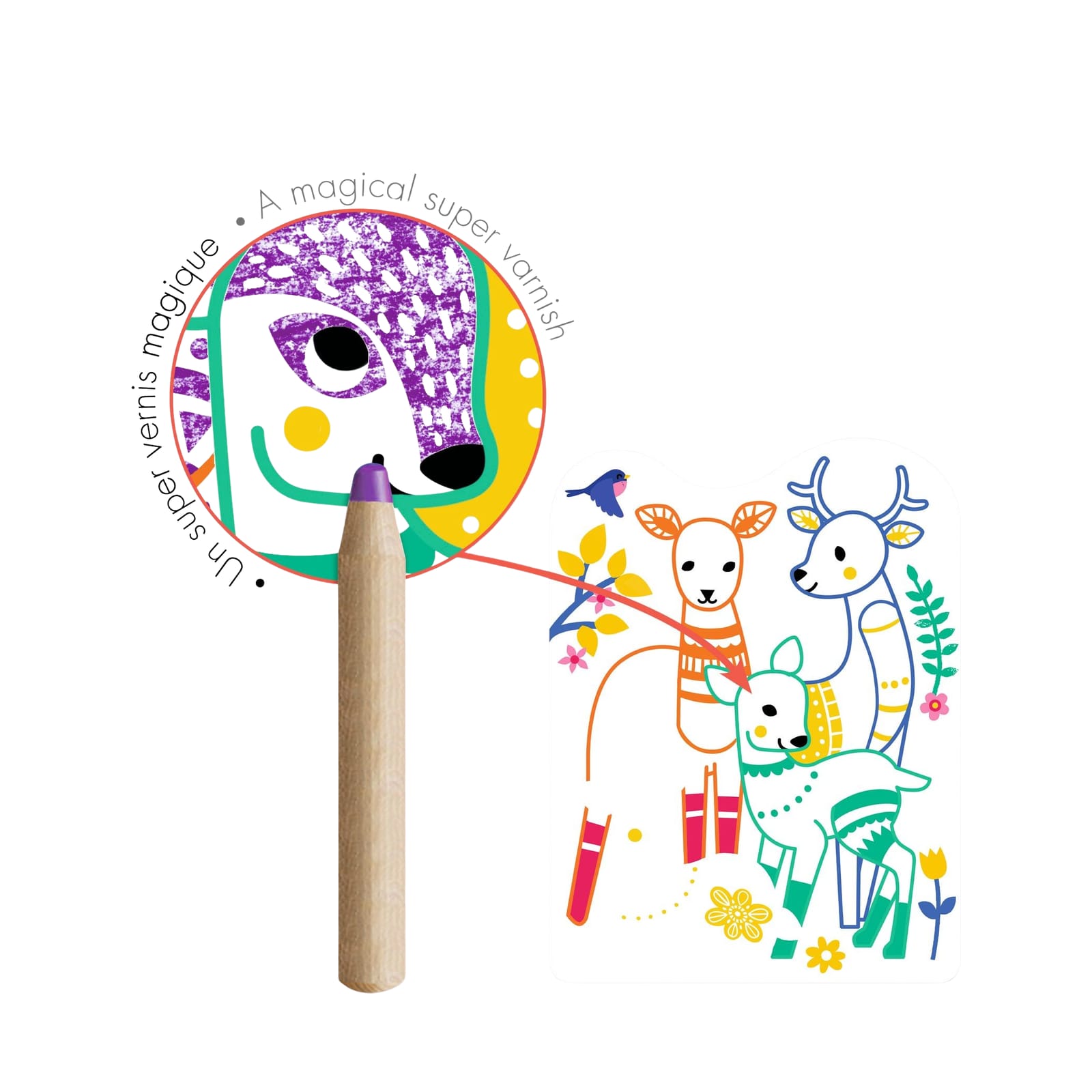 Colouring Craft Set - Forest Families