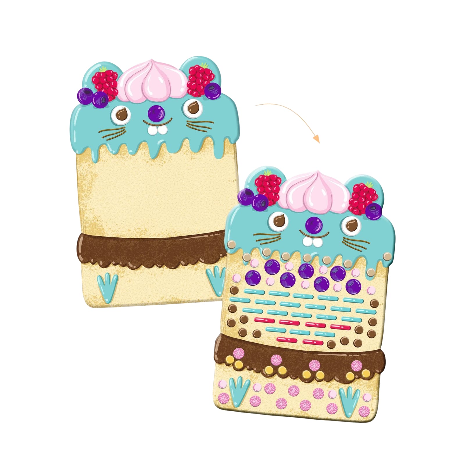 Mosaics Craft Set - Cakes and Sweets