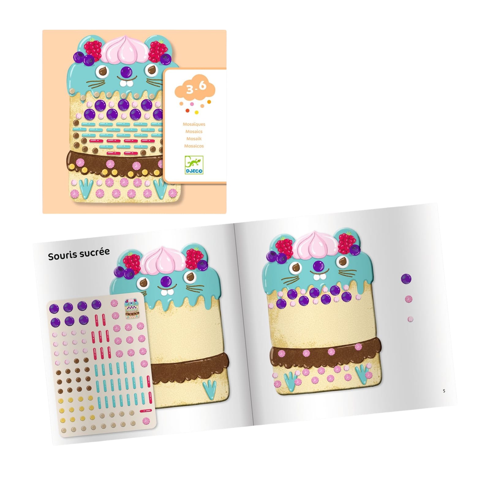 Mosaics Craft Set - Cakes and Sweets