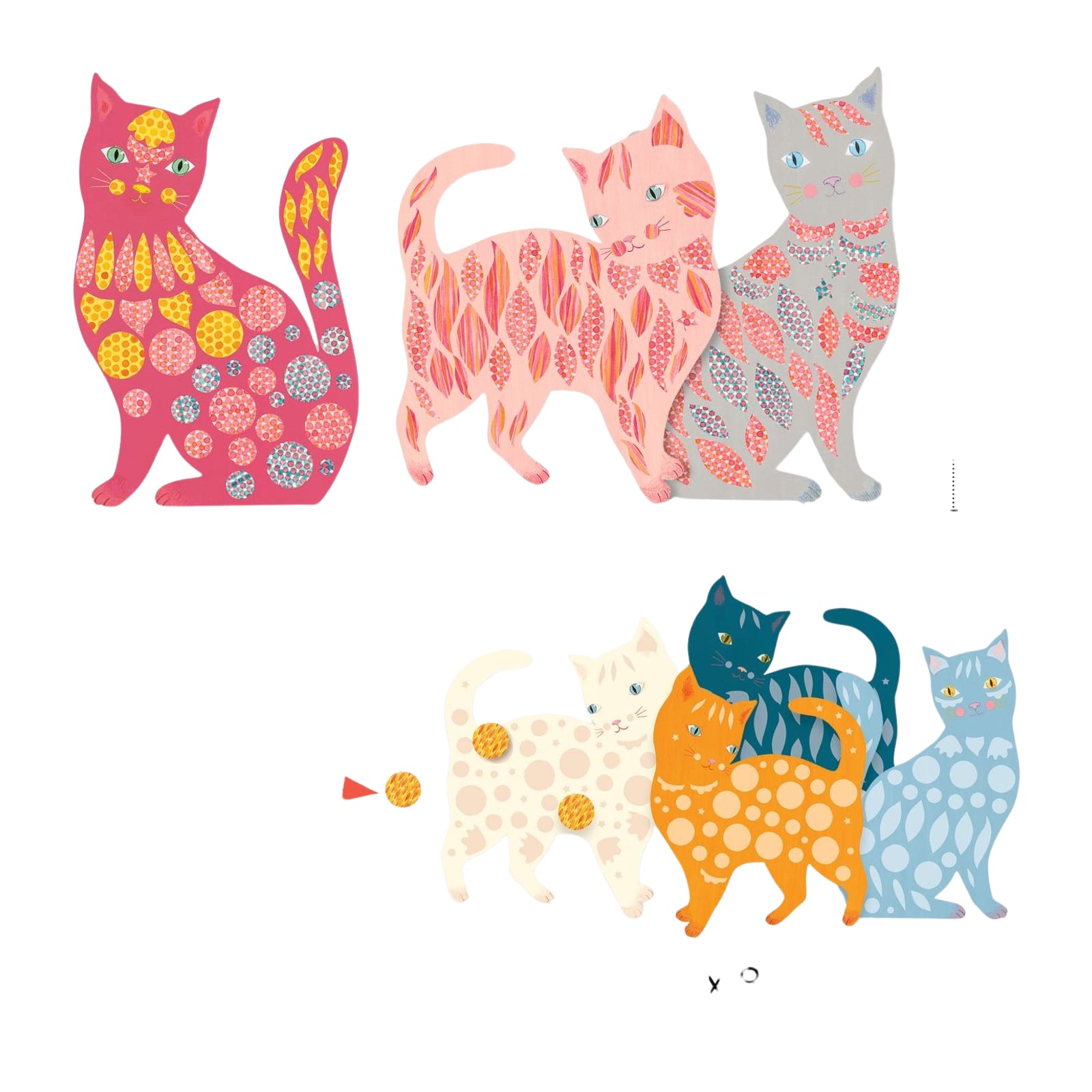 Paper Collage Craft Set - Cute Cats