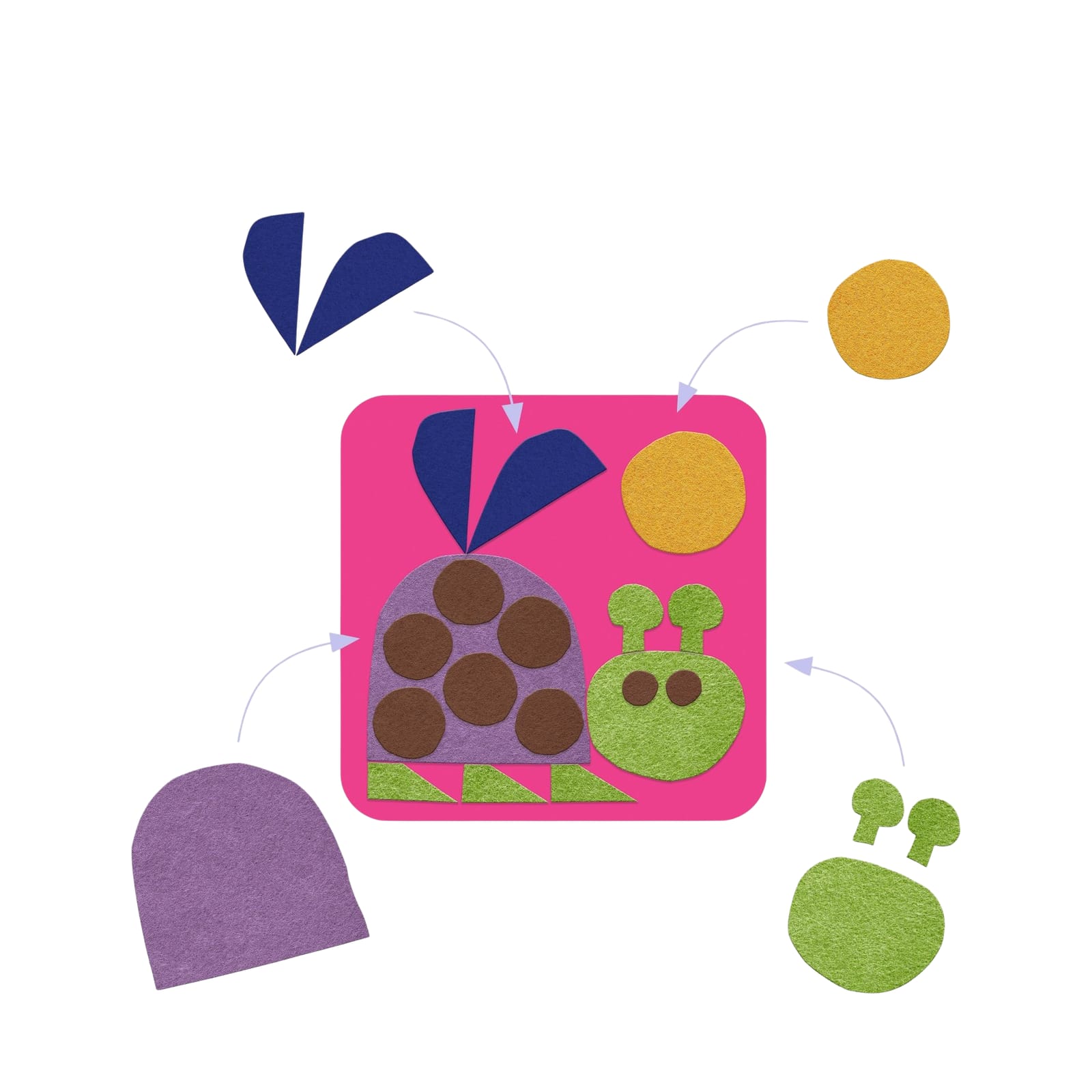 Felt Collage Craft Set - Soft Creations