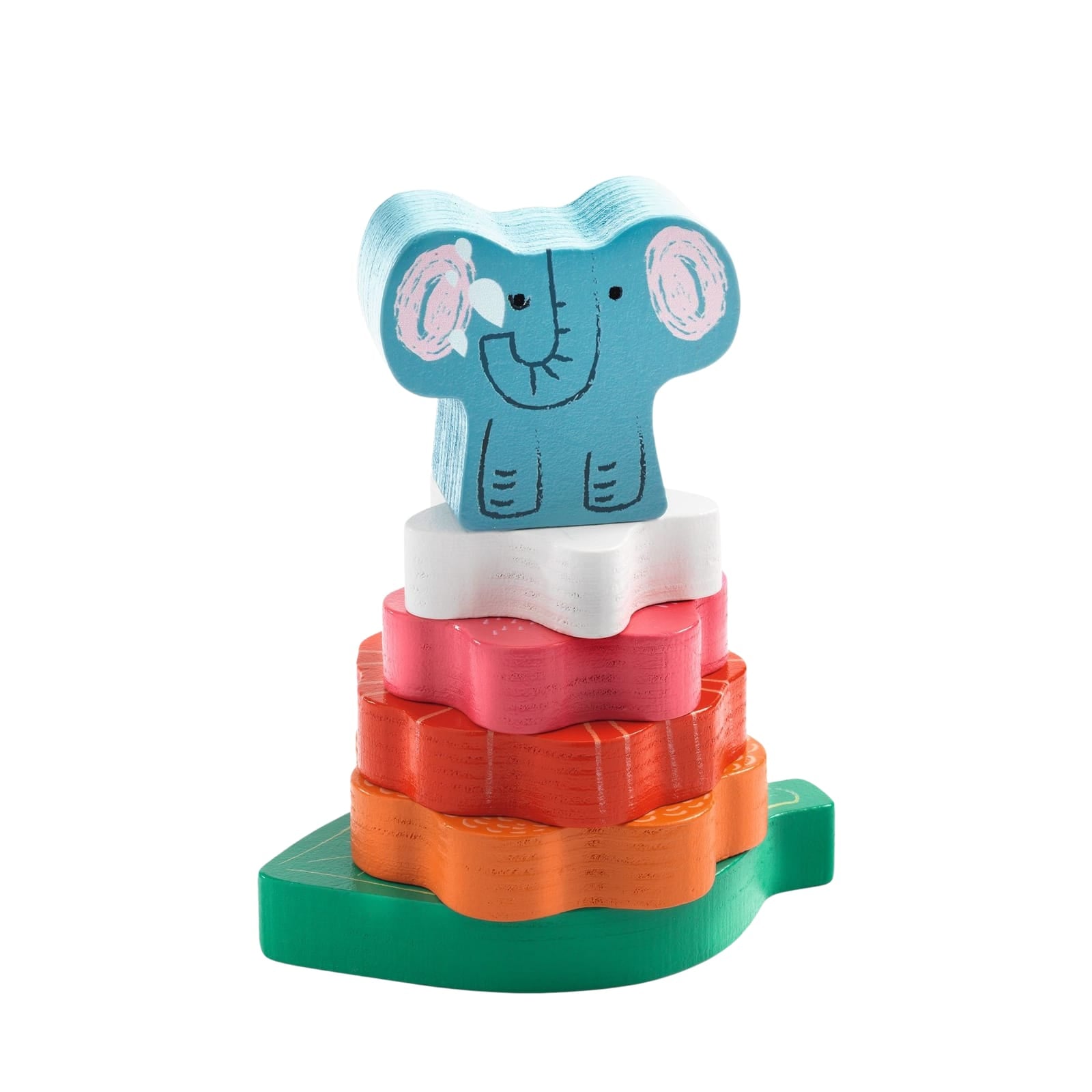 Wooden Puzzle Board - Flower Stack