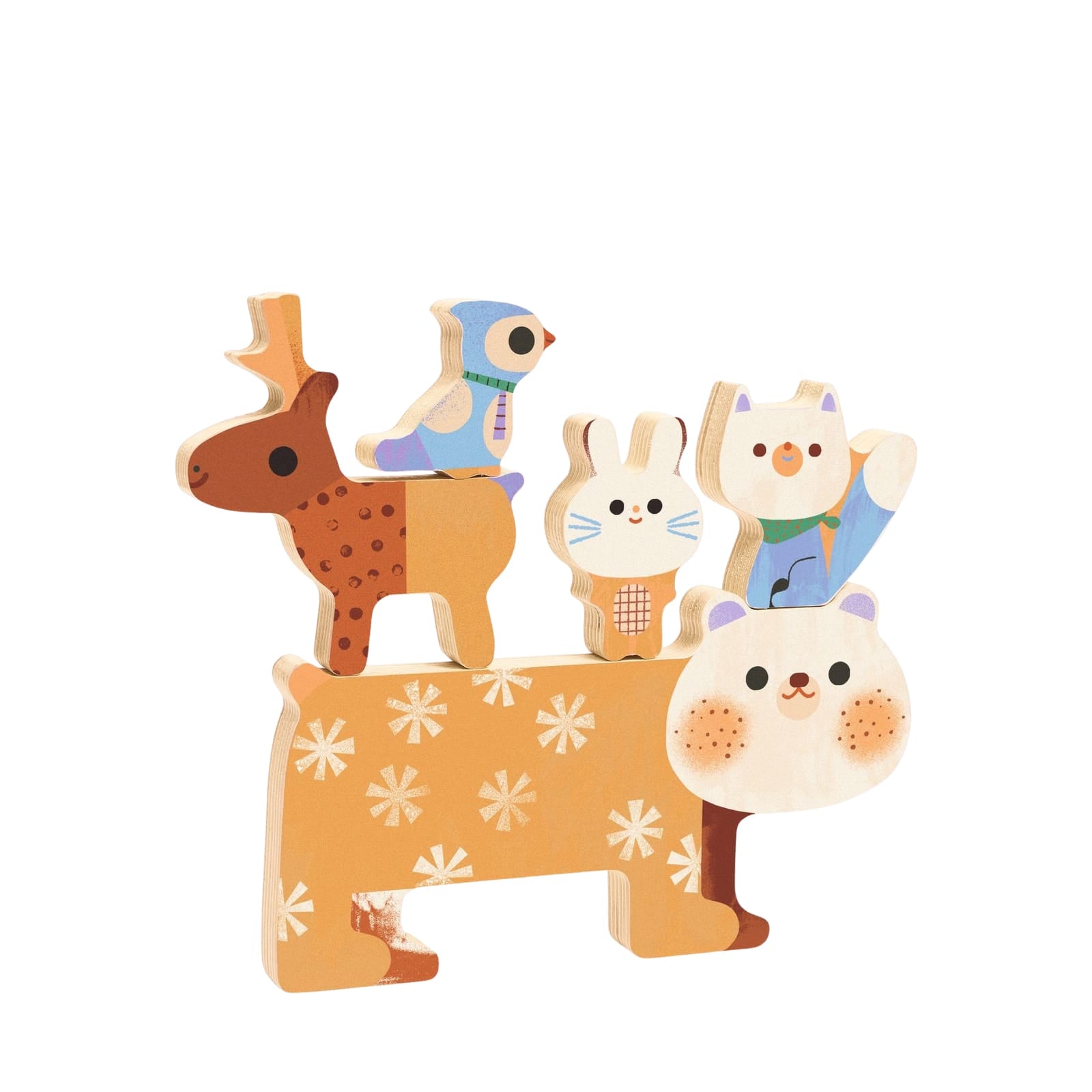 Wooden Puzzle Board - Woody Stack