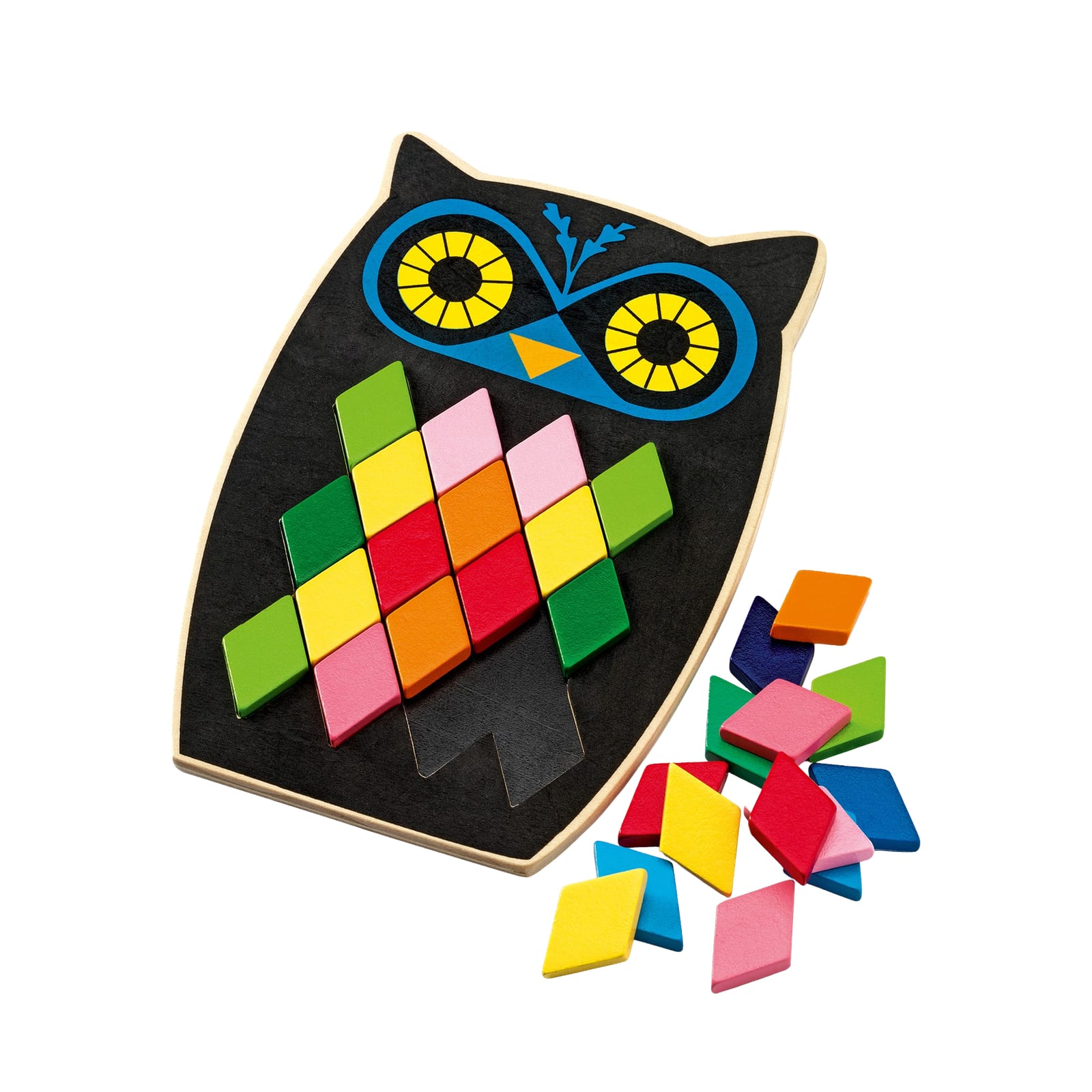 Coloured Mosaic Owl Game