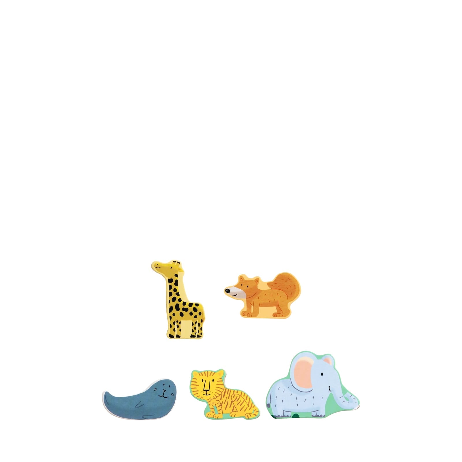 Wooden 22 Piece Puzzle Board - Jungle Animals