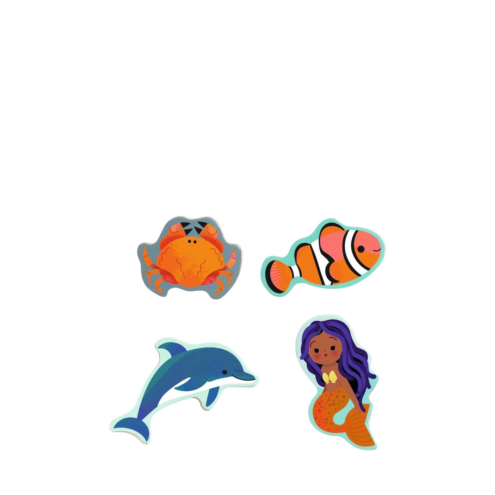 Wooden 22 Piece Puzzle Board - Under The Sea