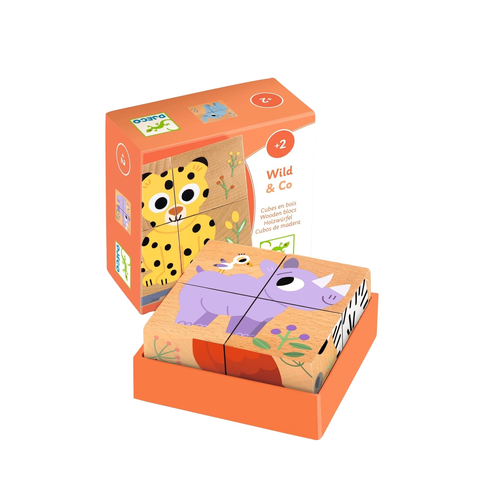 Wooden Blocks Puzzle - Wild Animals