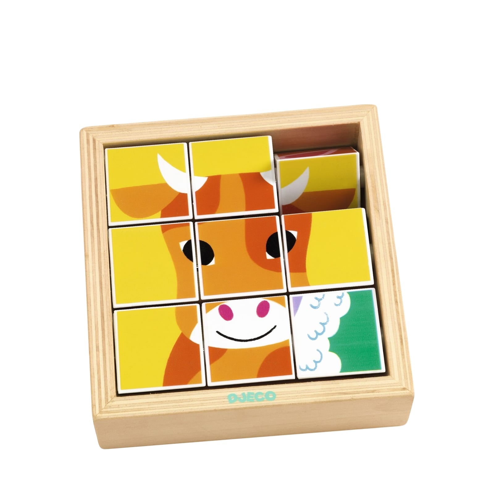 Wooden Blocks Puzzle - Farm Animals