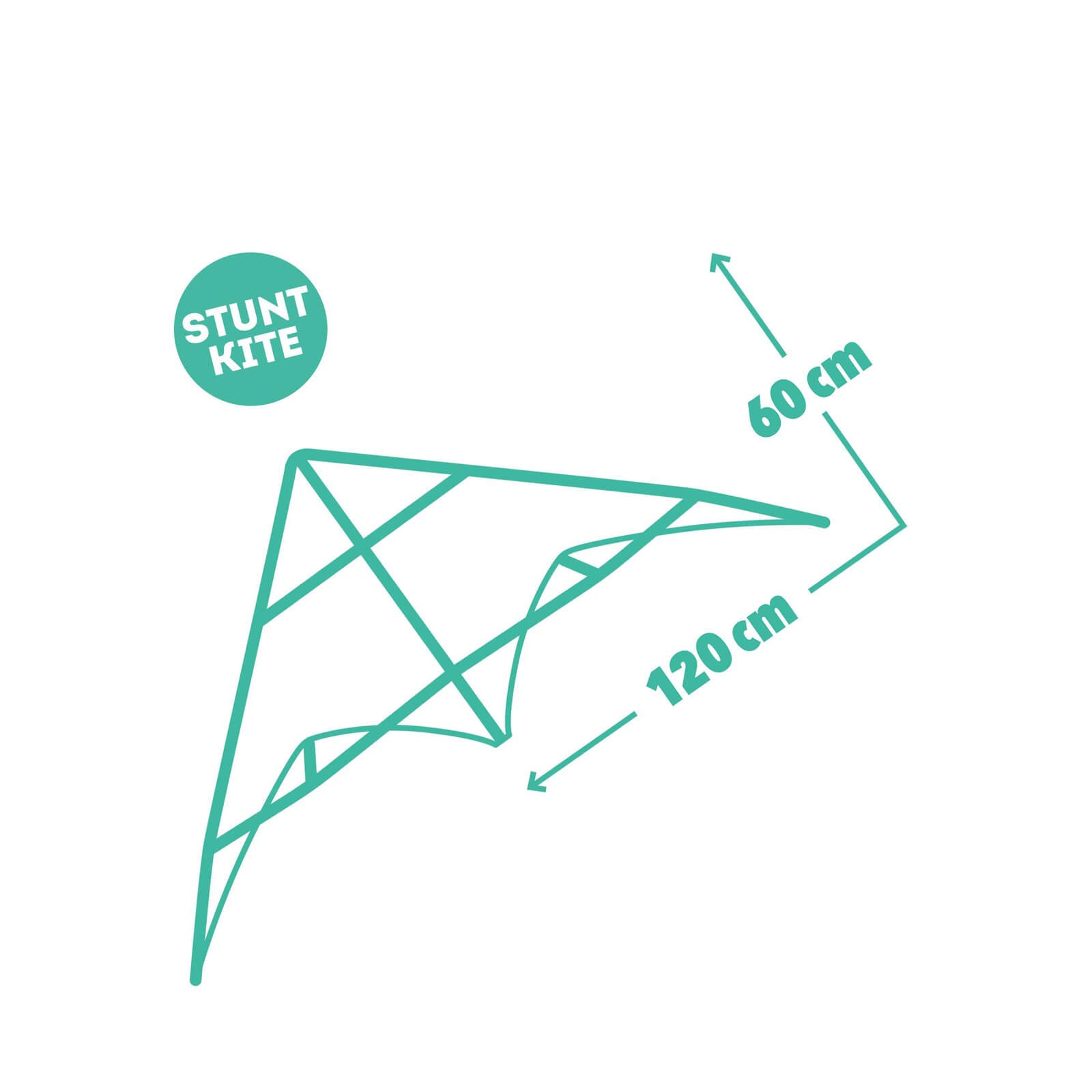 Stunt Kite - Red Dots
