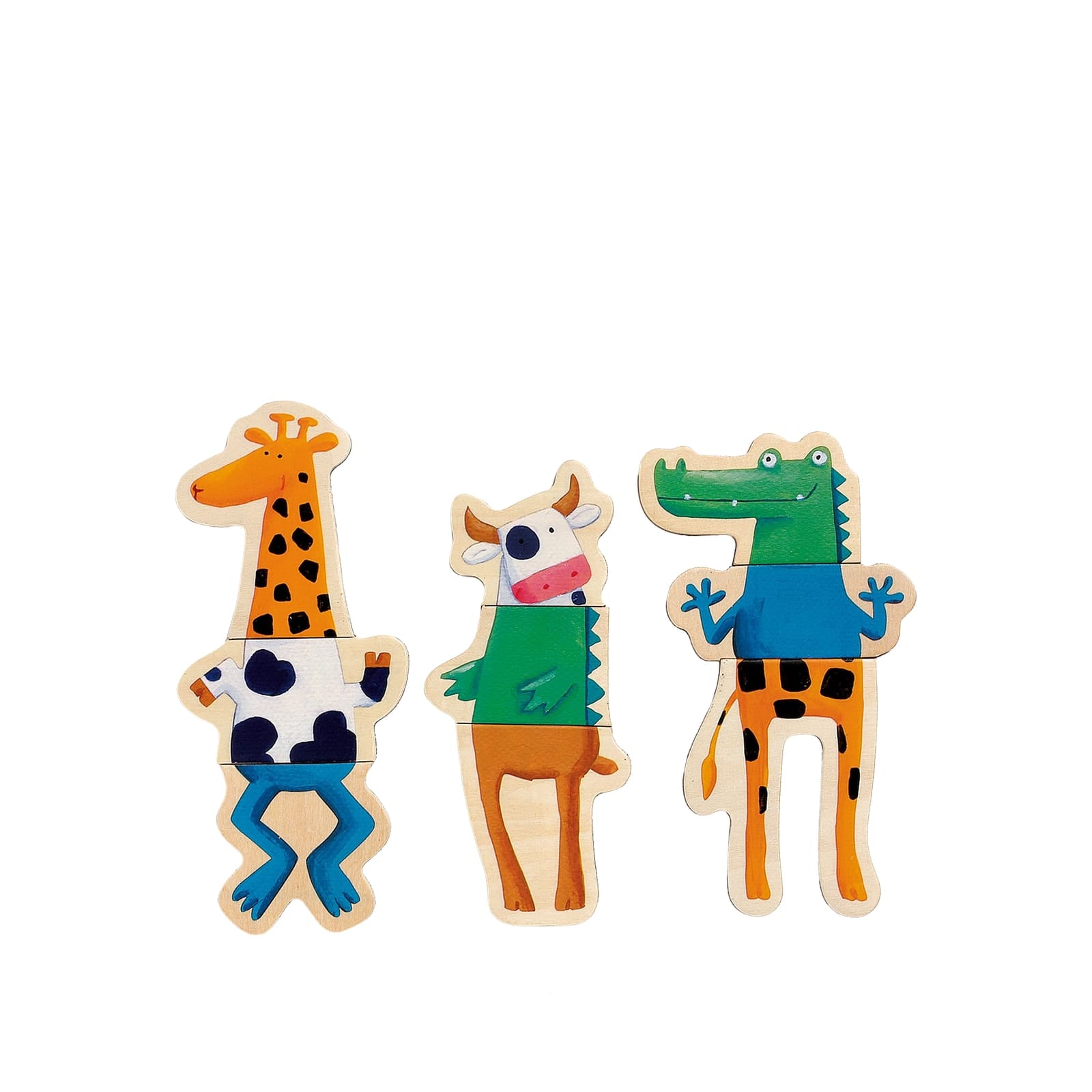 24 Magnetic Pieces - Crazy Animals