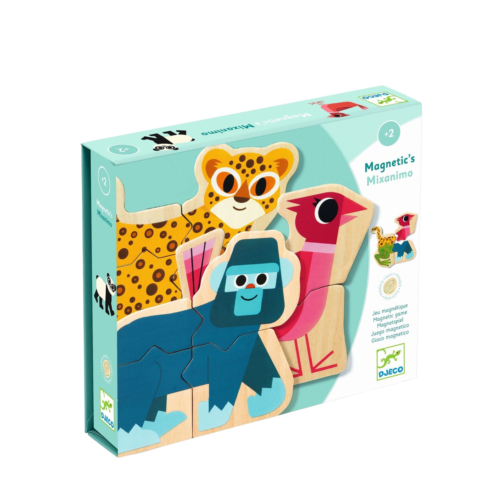 24 Magnetic Pieces - Mix Animals