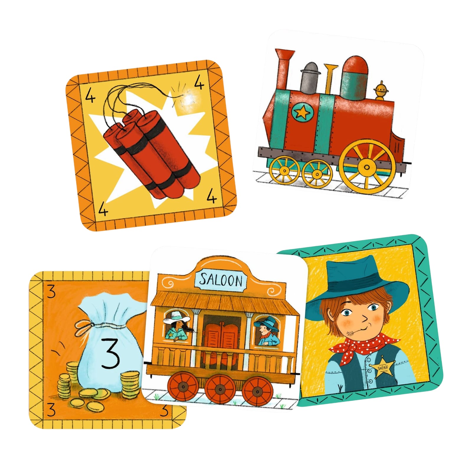 Memory Card Game - Golden Train