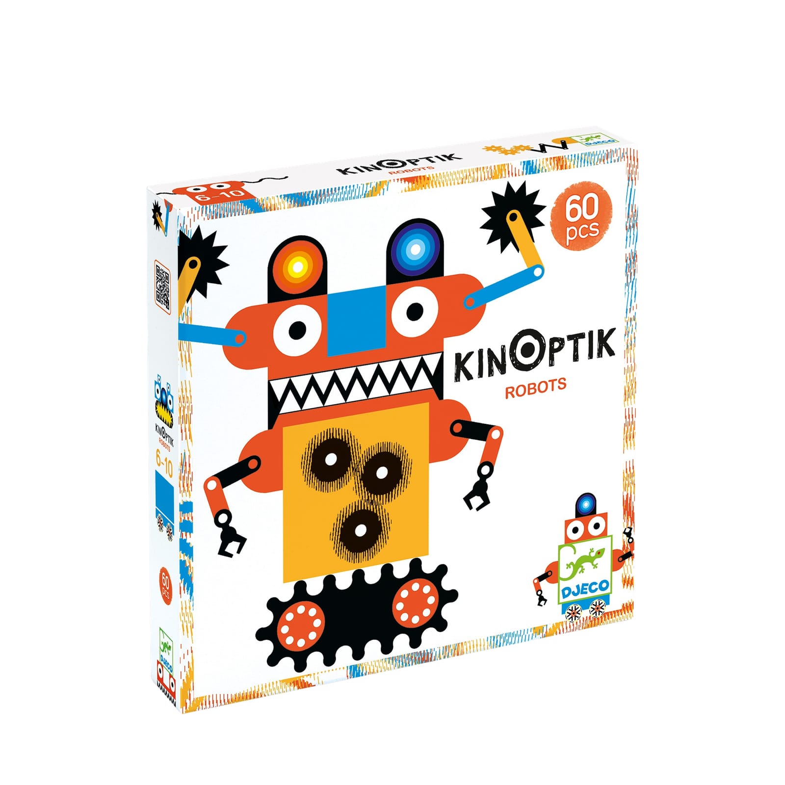 Kinoptik Magnetic Board - Robots 58 Pieces