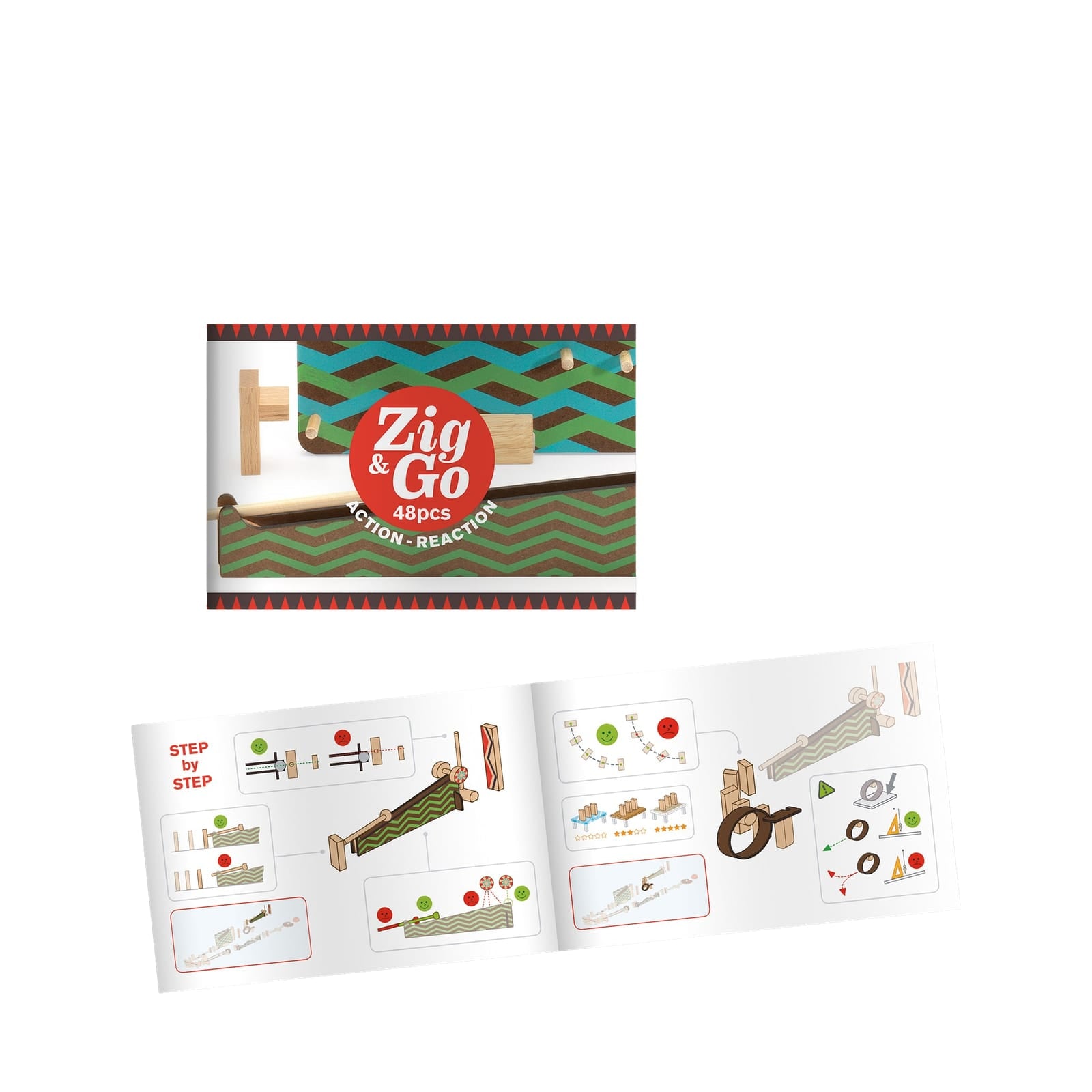 Zig and Go Construction Game - Big Wall 48 Pieces