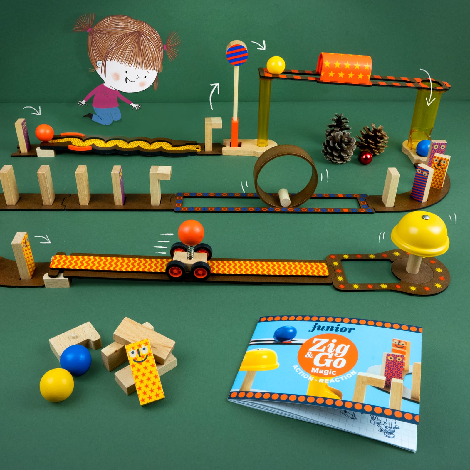Zig and Go Construction Game - Magic 43 Pieces
